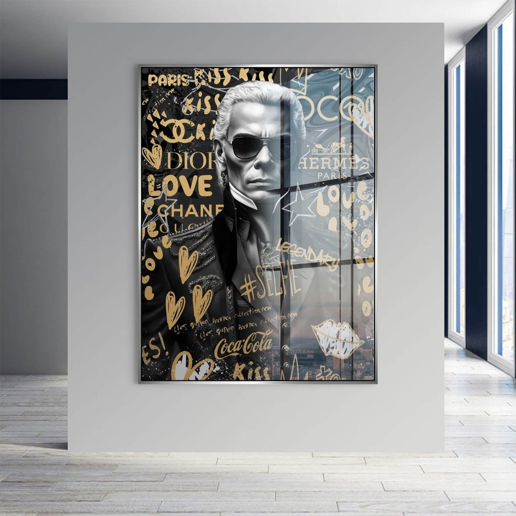 Karl Fashion Pop Art Acrylglas Bild INGALERIE