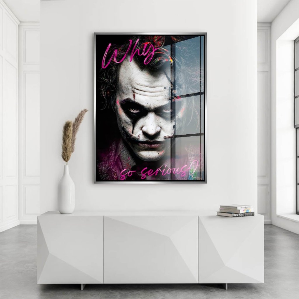 Joker Serious Style Acrylglas Bild INGALERIE