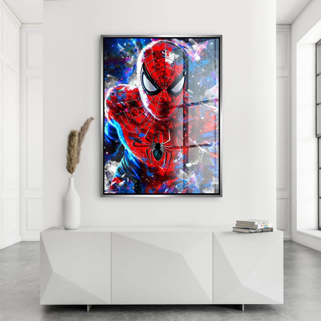 Spiderman Abstrakt Style Acrylglas Bild INGALERIE