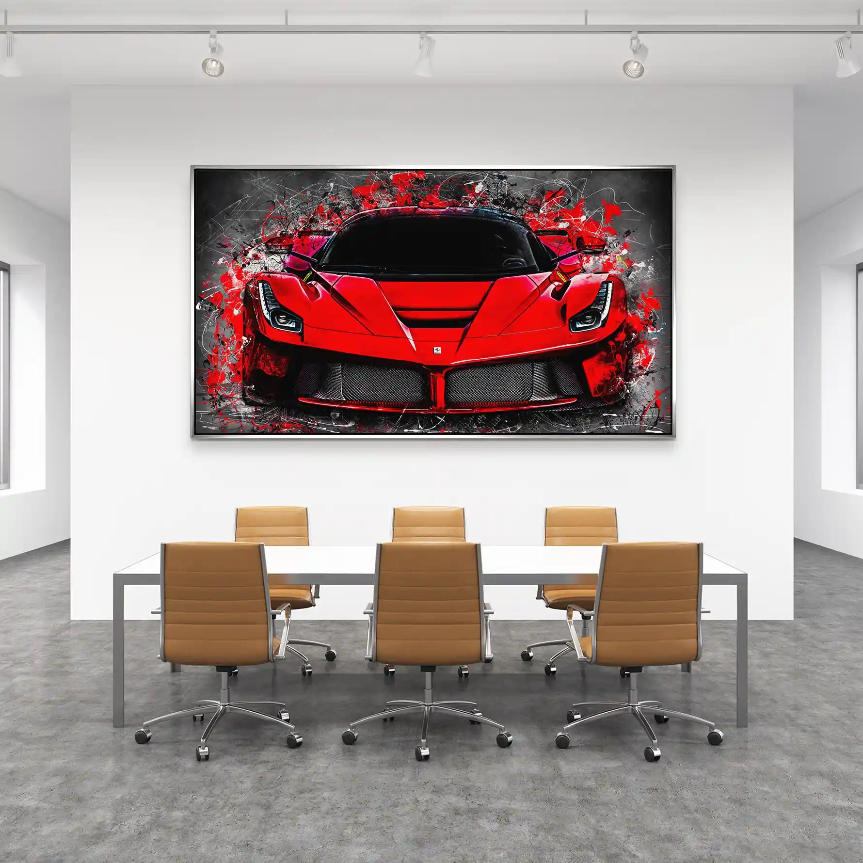La Ferrari Abstrakt Aludibond Bild INGALERIE