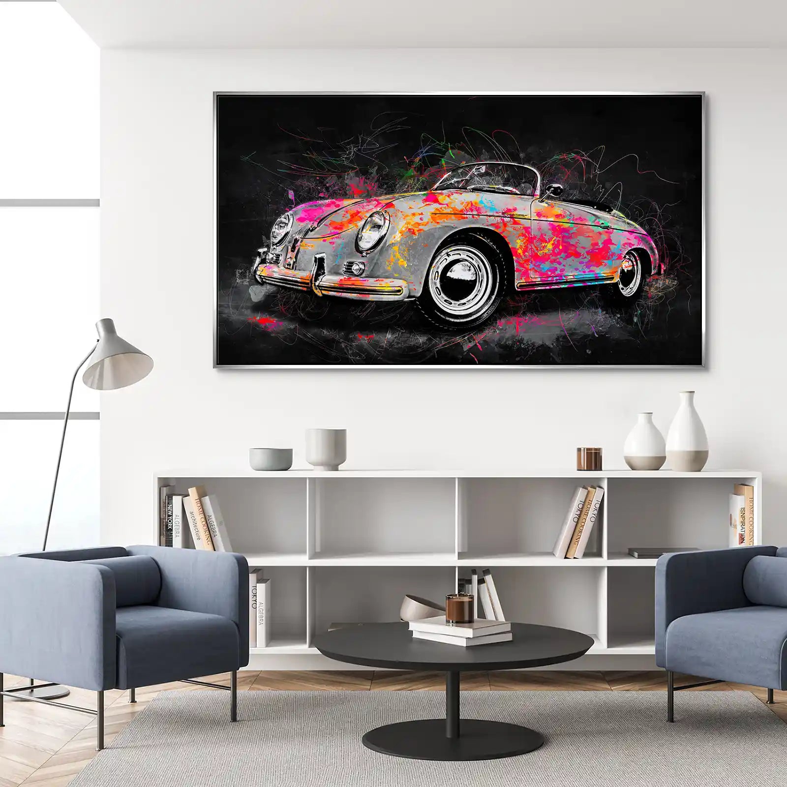 Porsche Speedster Pop Art Style Aludibond Bild INGALERIE