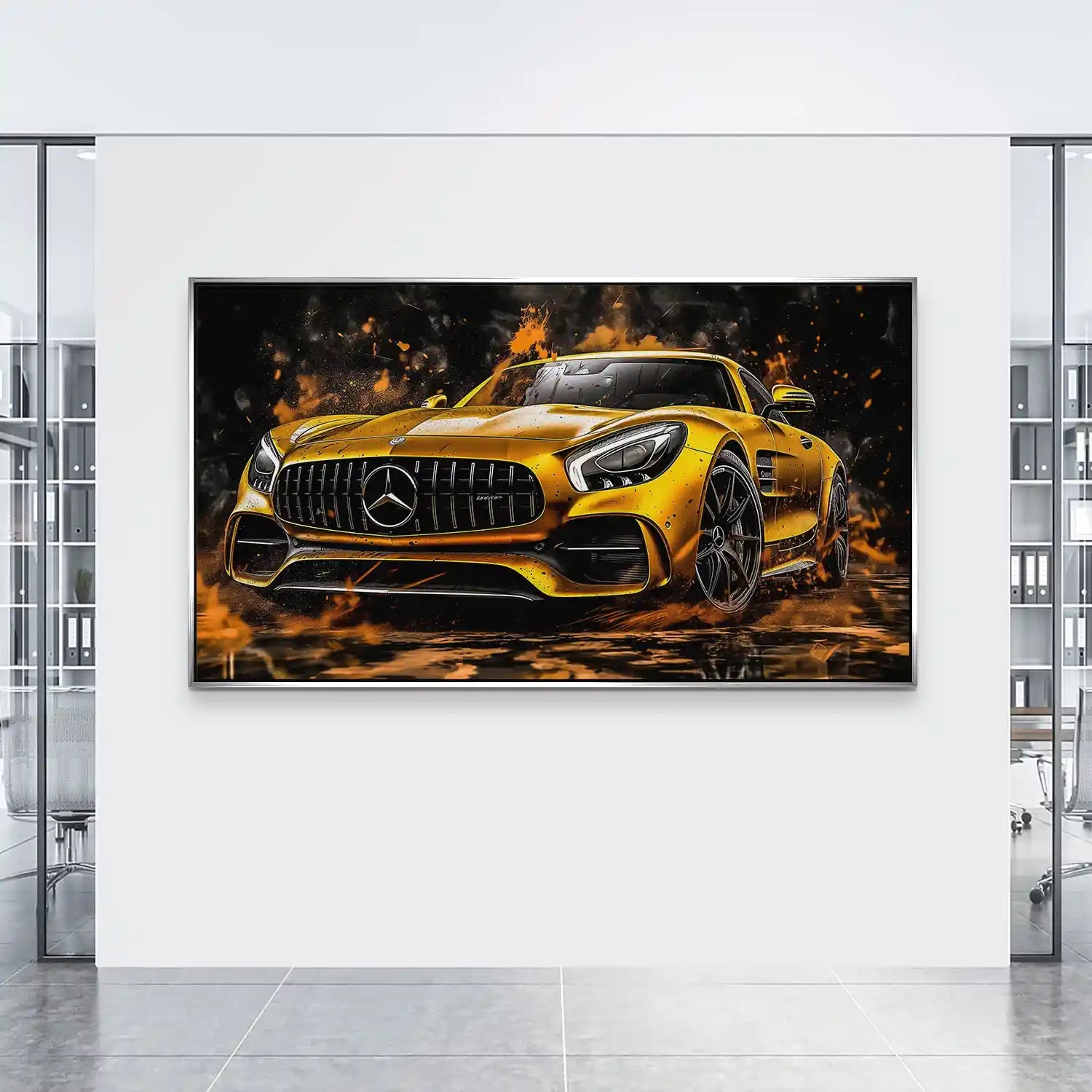 Mercedes AMG GT Modern Style Style Aludibond Bild INGALERIE