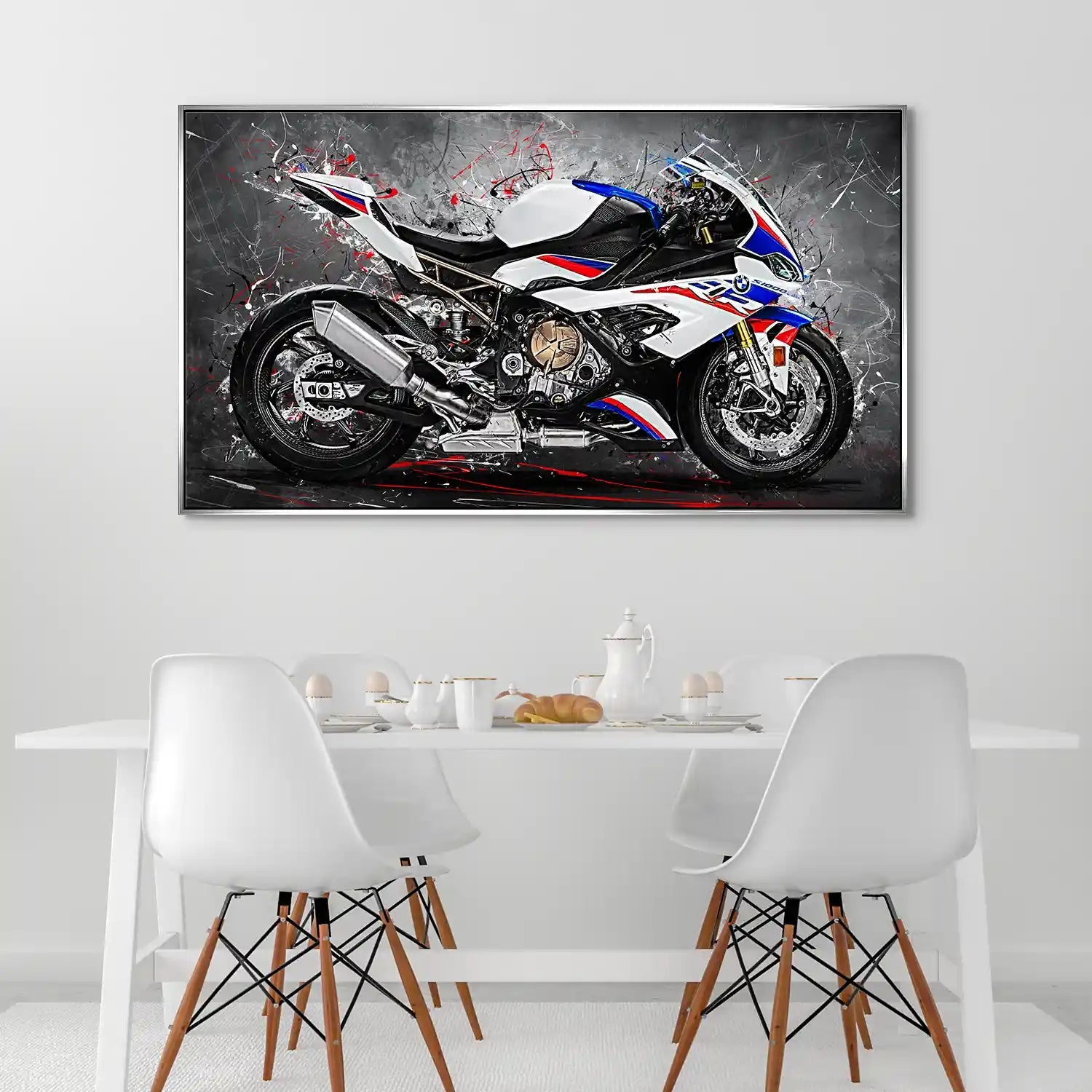 BMW S1000RR Abstrakt Aludibond Bild INGALERIE