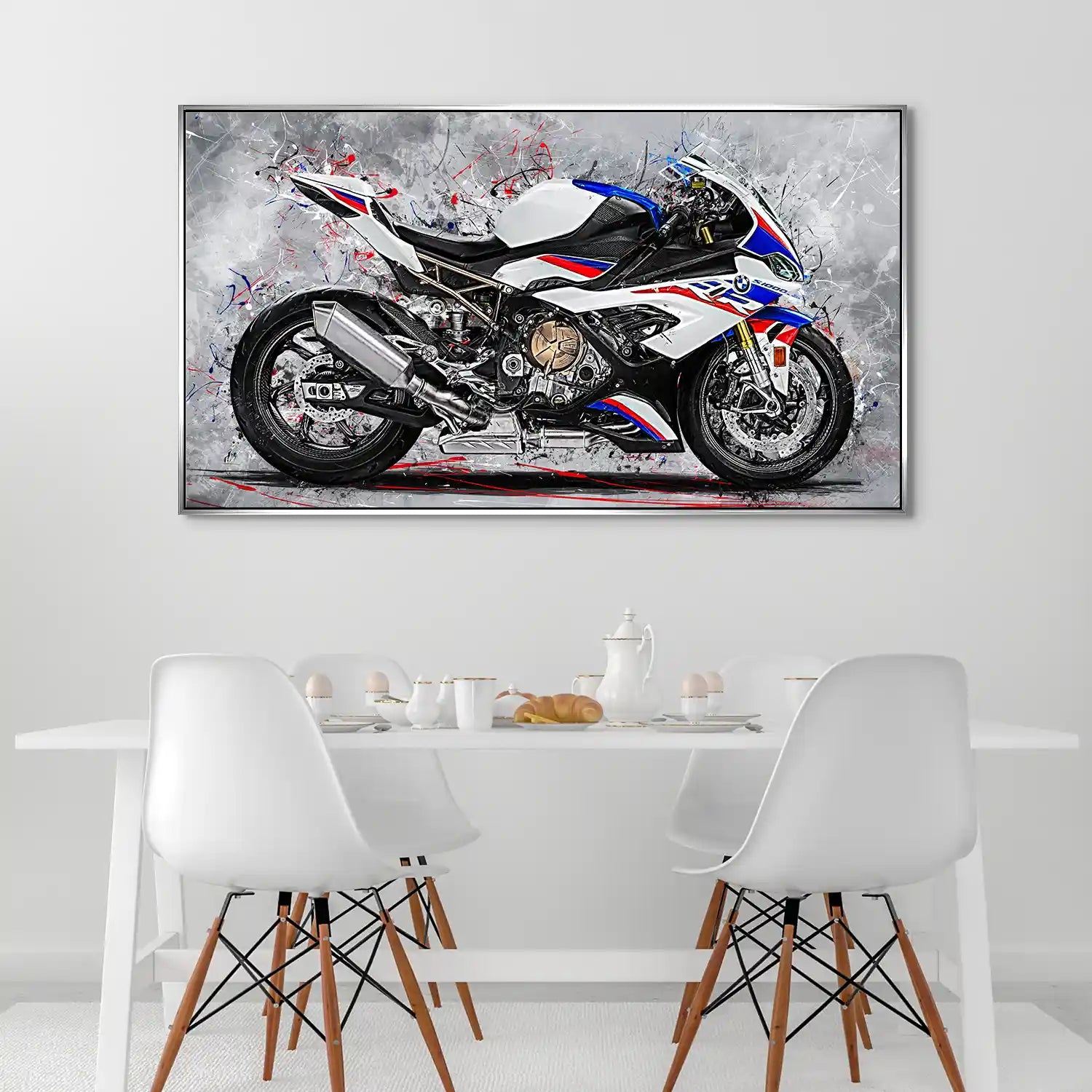 BMW S1000RR Abstrakt Style Aludibond Bild INGALERIE