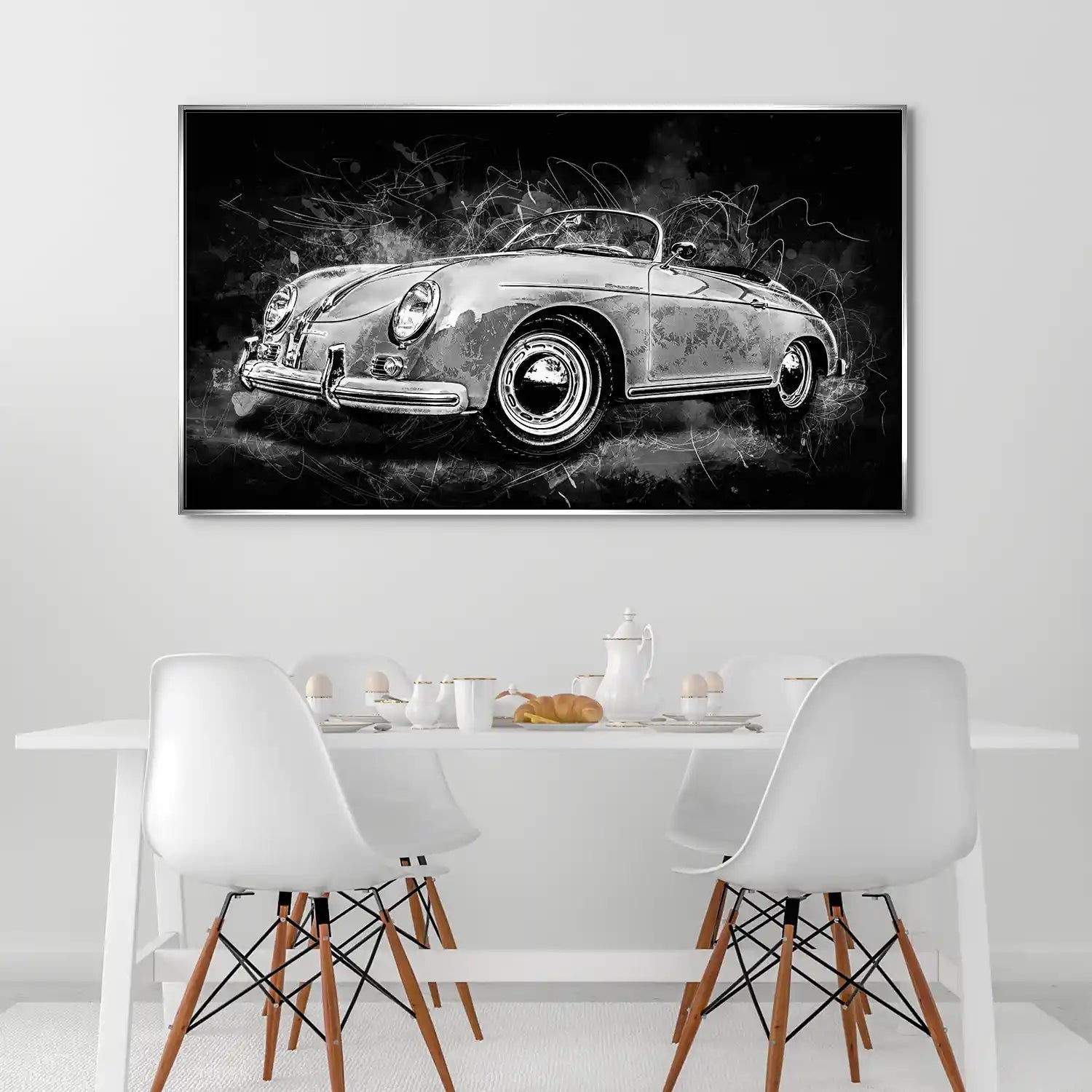 Porsche Speedster Black Style Aludibond Bild INGALERIE