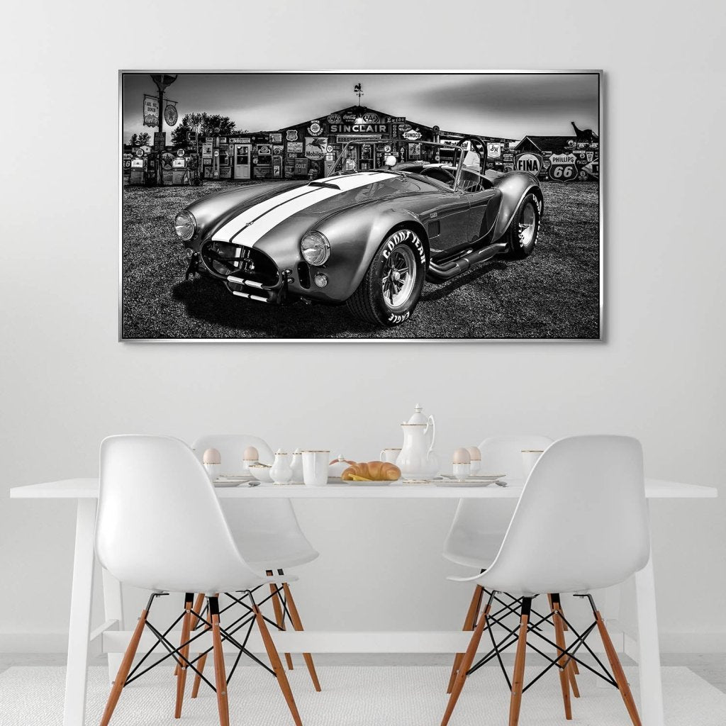 AC Cobra Abstrakt Silver Aludibond Bild INGALERIE