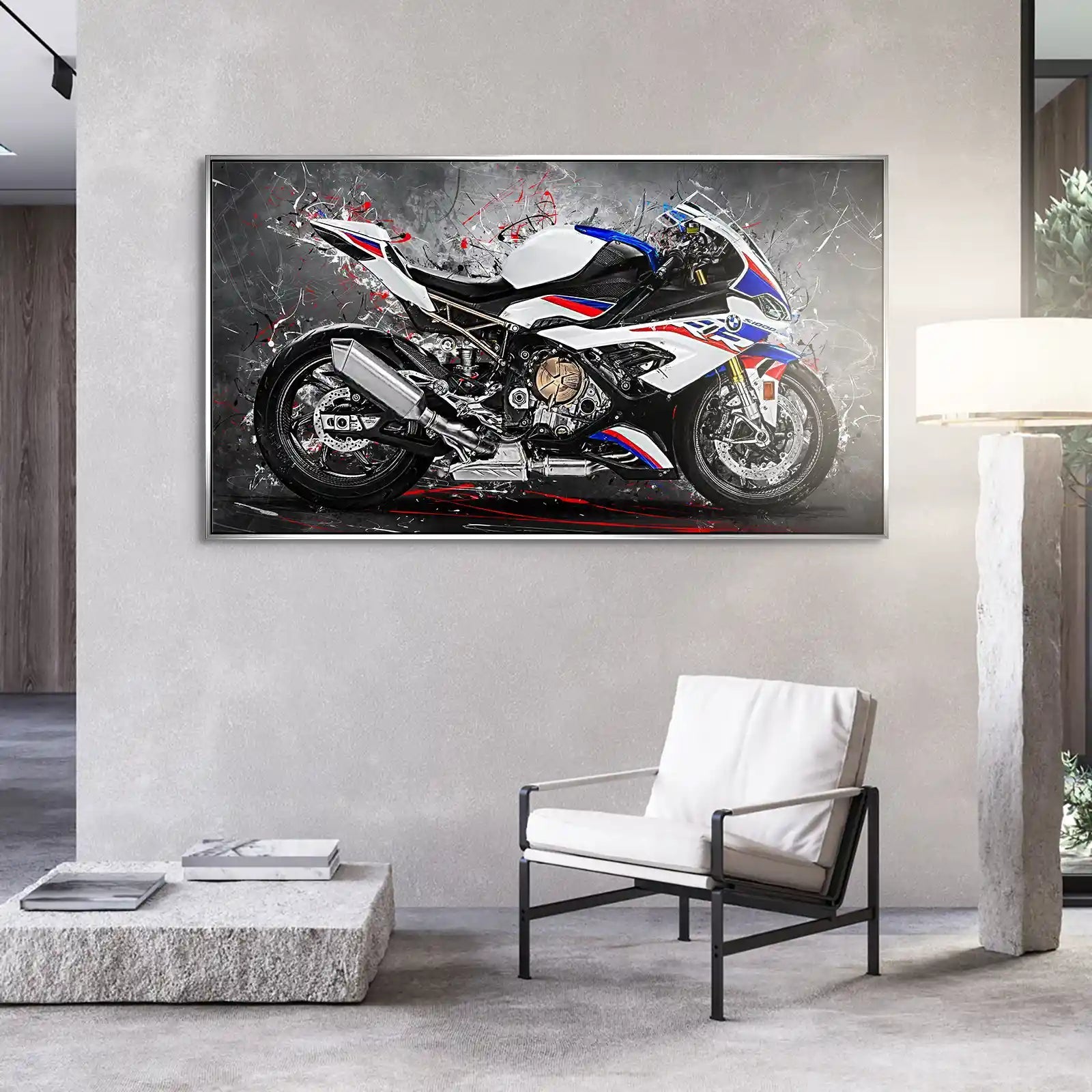 BMW S1000RR Abstrakt Aludibond Bild INGALERIE