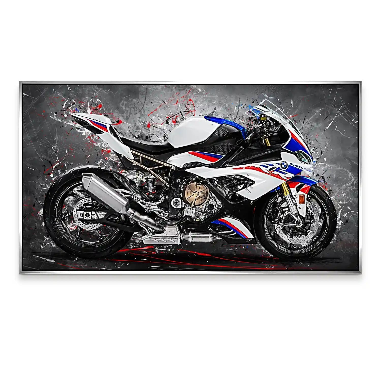 BMW S1000RR Abstrakt Aludibond Bild INGALERIE