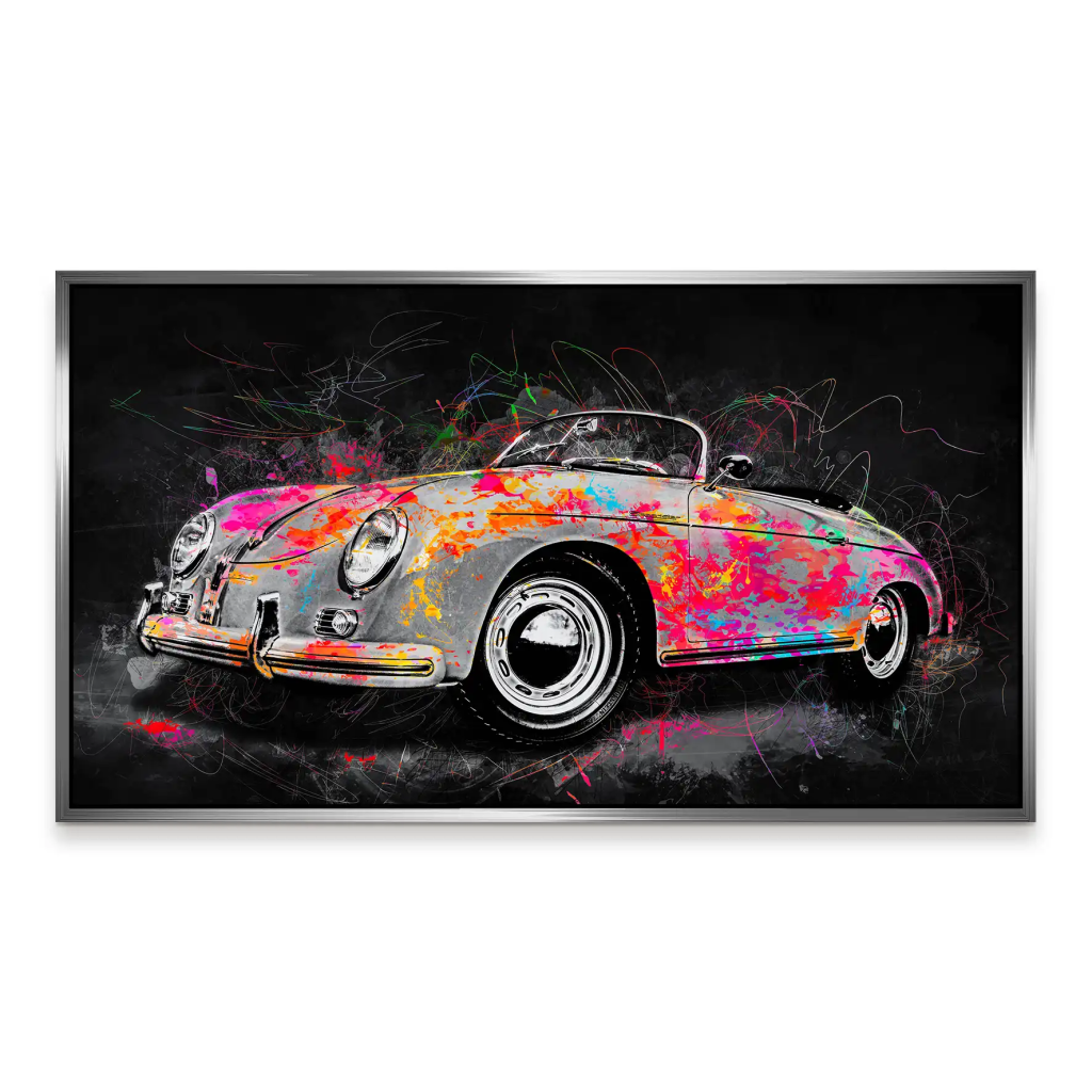 Porsche Speedster Pop Art Style Aludibond Bild INGALERIE