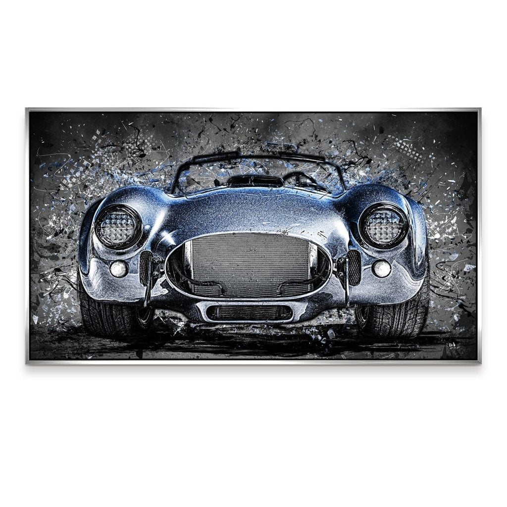 AC Cobra Abstrakt Blue Aludibond Bild INGALERIE