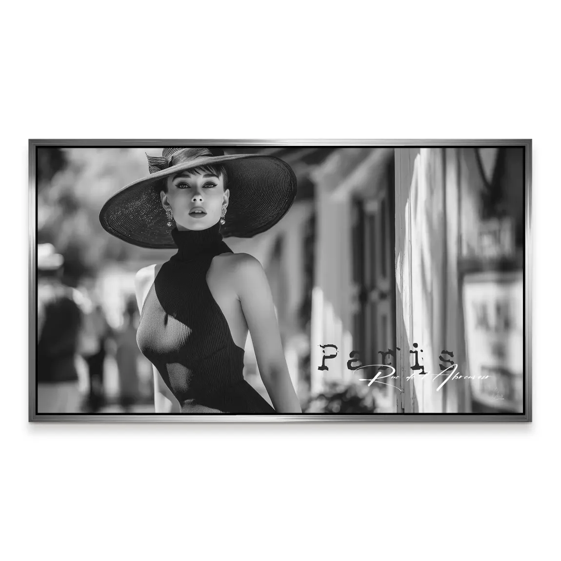Audrey Hepburn Paris City Life Aludibond Bild