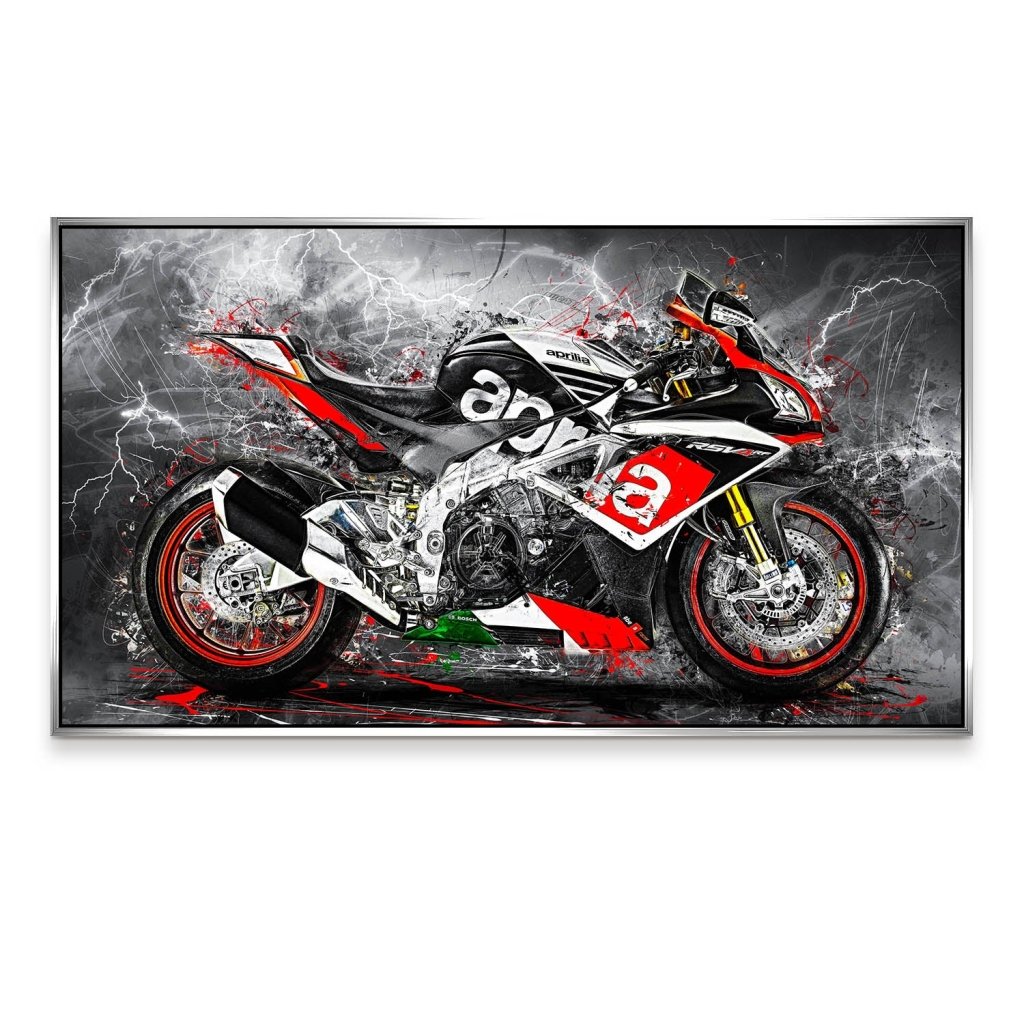 Aprilia RSV Abstrakt Aludibond Bild INGALERIE