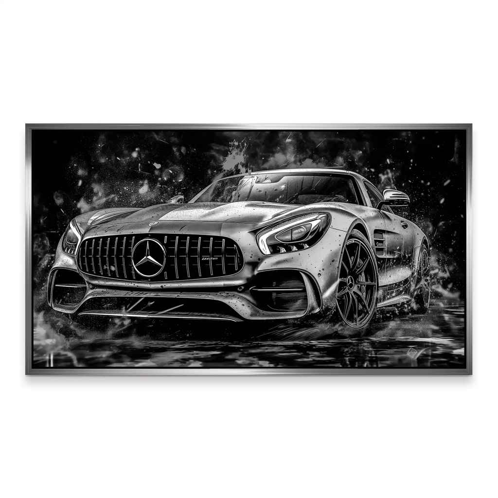 Mercedes AMG GT Dark Style Aludibond Bild INGALERIE