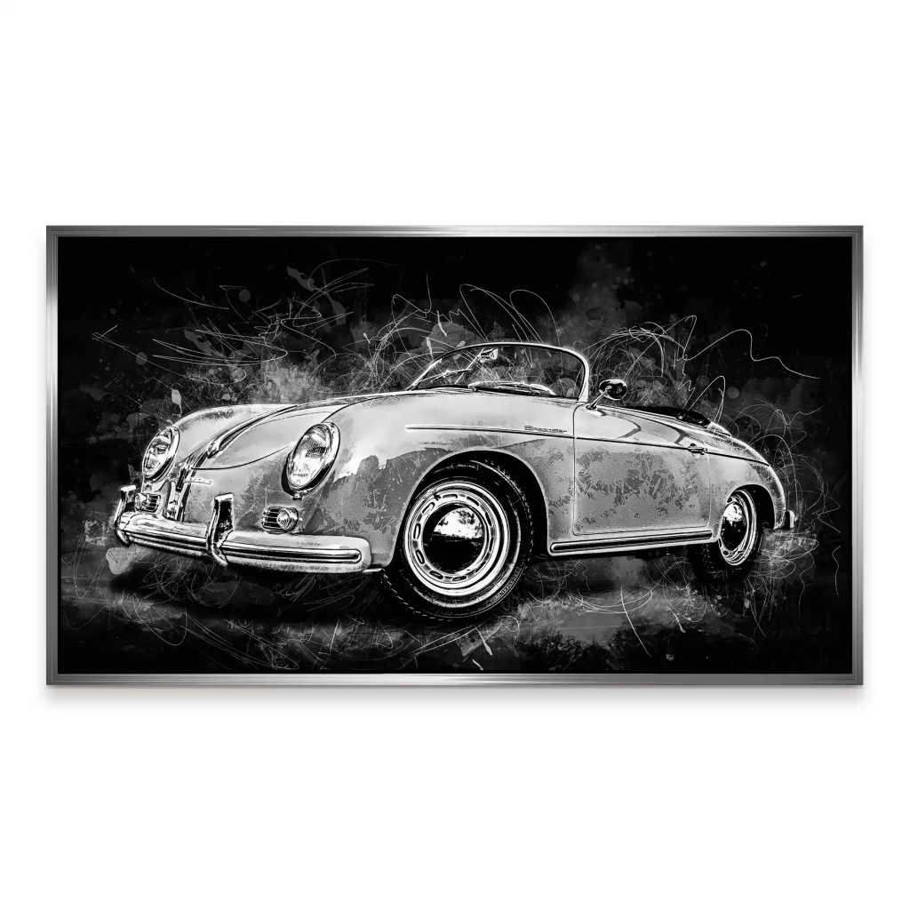 Porsche Speedster Black Style Aludibond Bild INGALERIE