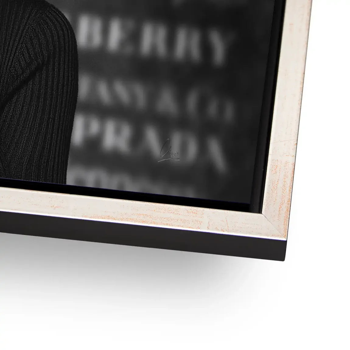 Marilyn Monroe Black Secret Aludibond Bild