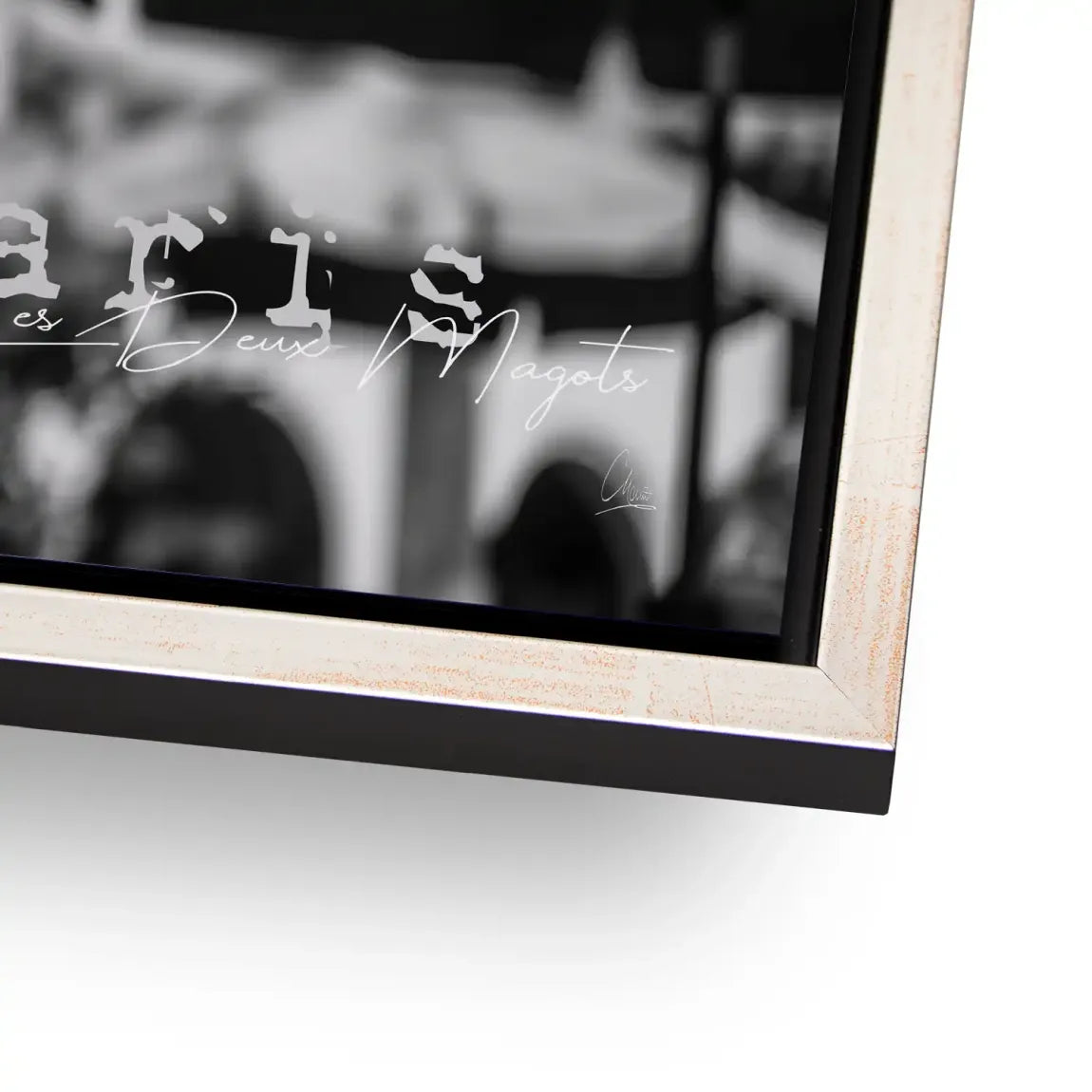 Audrey Hepburn Paris Cafe Aludibond Bild