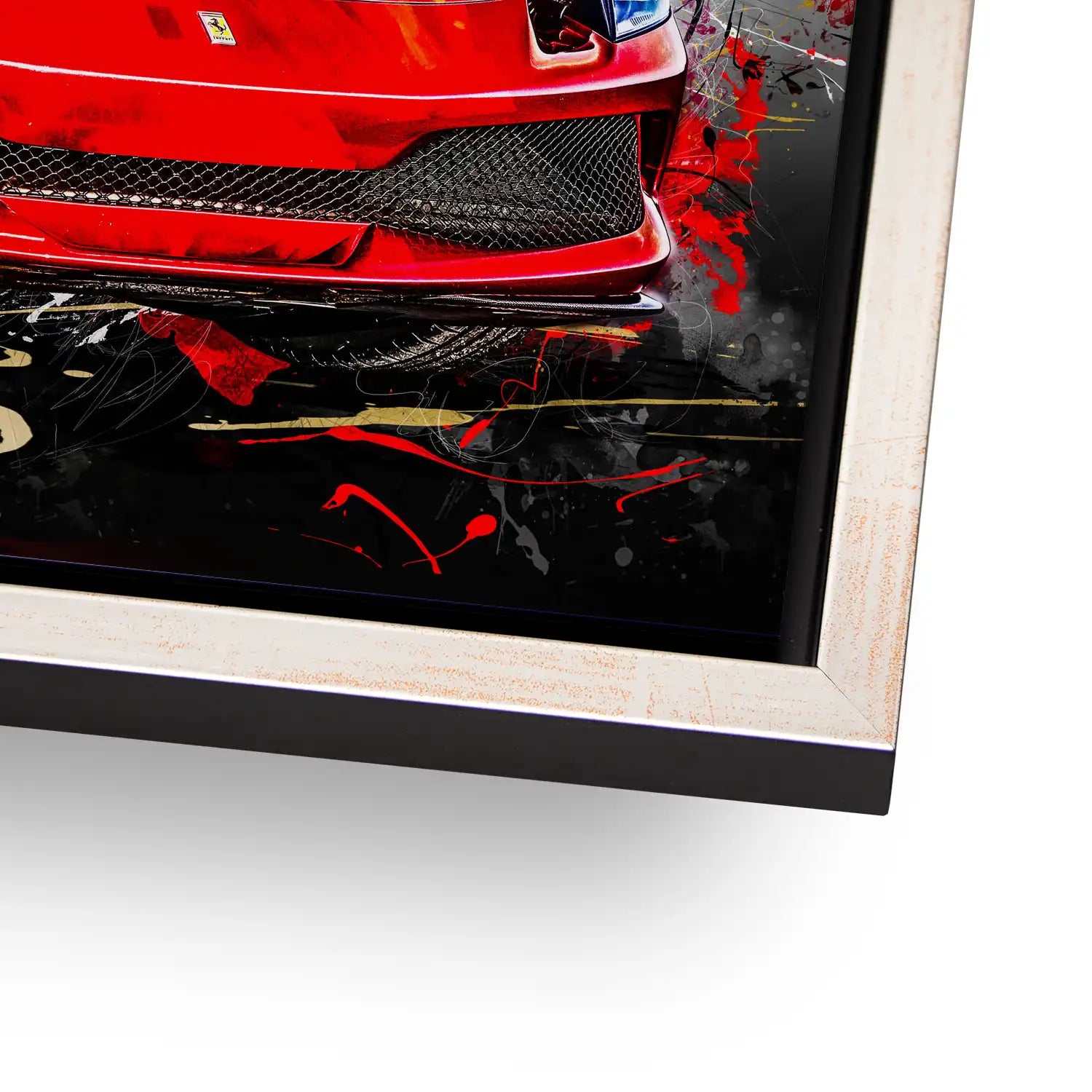 Ferrari 296 Abstrakt Aludibond Bild INGALERiE