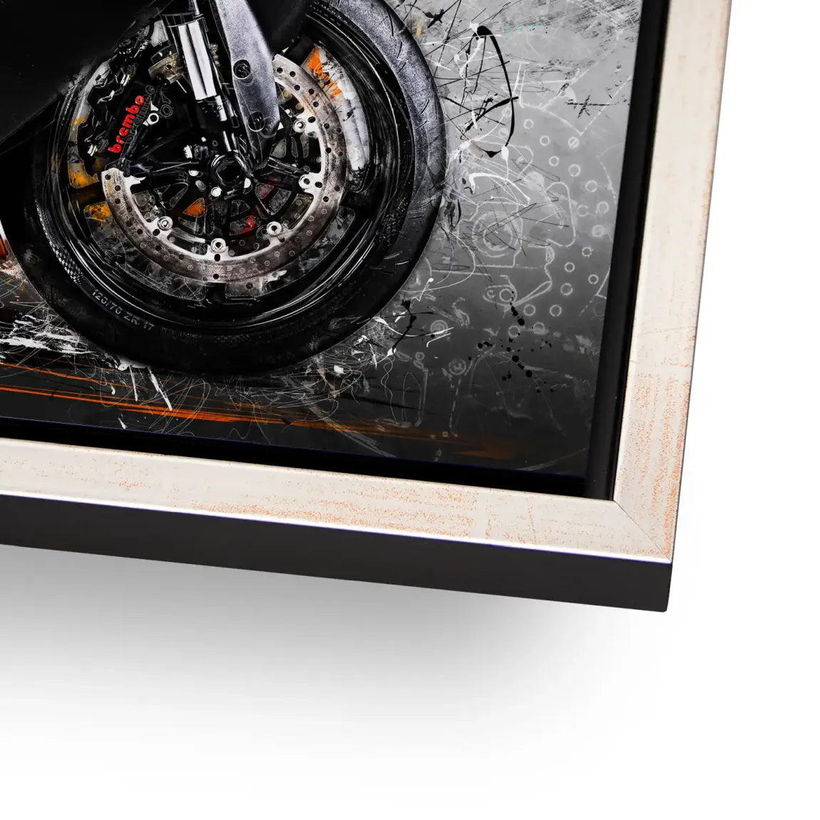 KTM RC8 Abstrakt Aludibond Bild