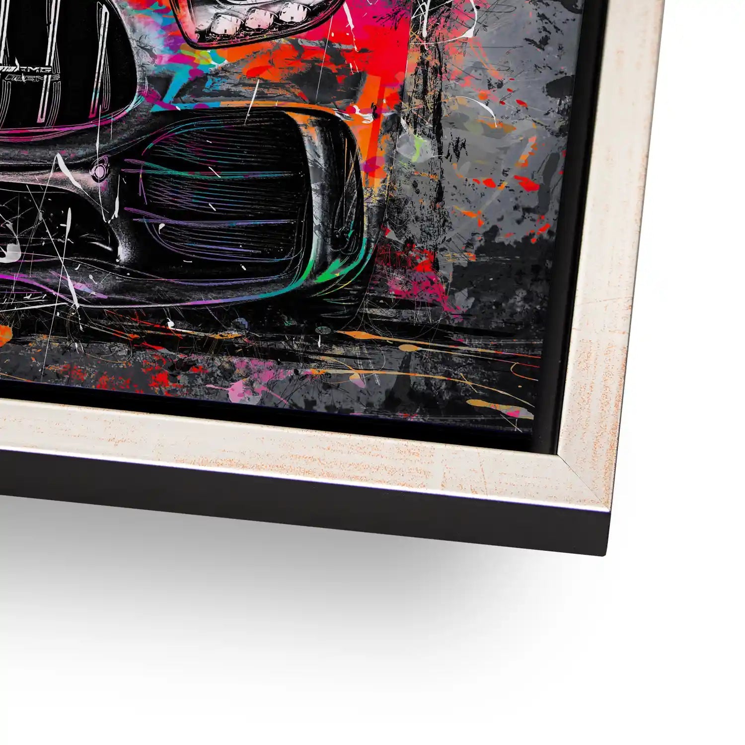 Mercedes AMG GT Pop Art Style Aludibond Bild INGALERIE