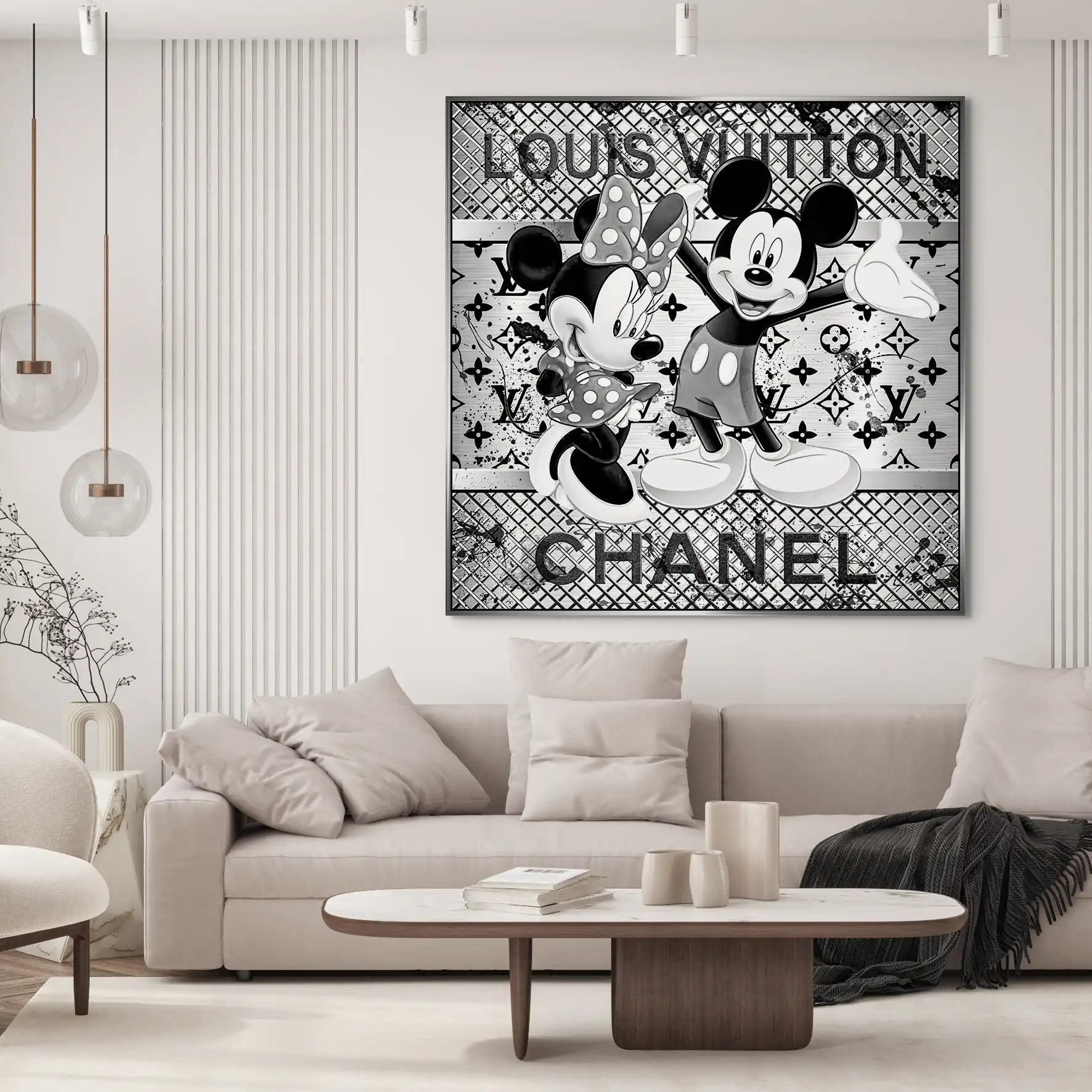 Micky & Minnie Louis Art Nr.2 AluDibond Bild INGALERIE