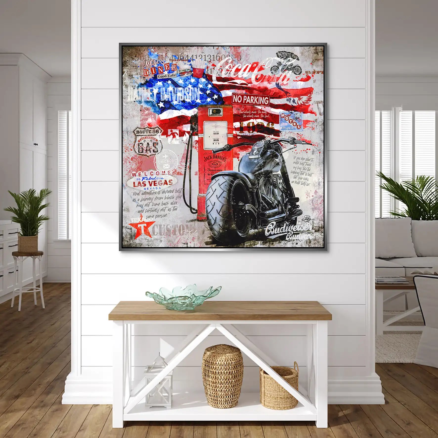 Ride the American Soul – Harley Alu Bild INGALERIE