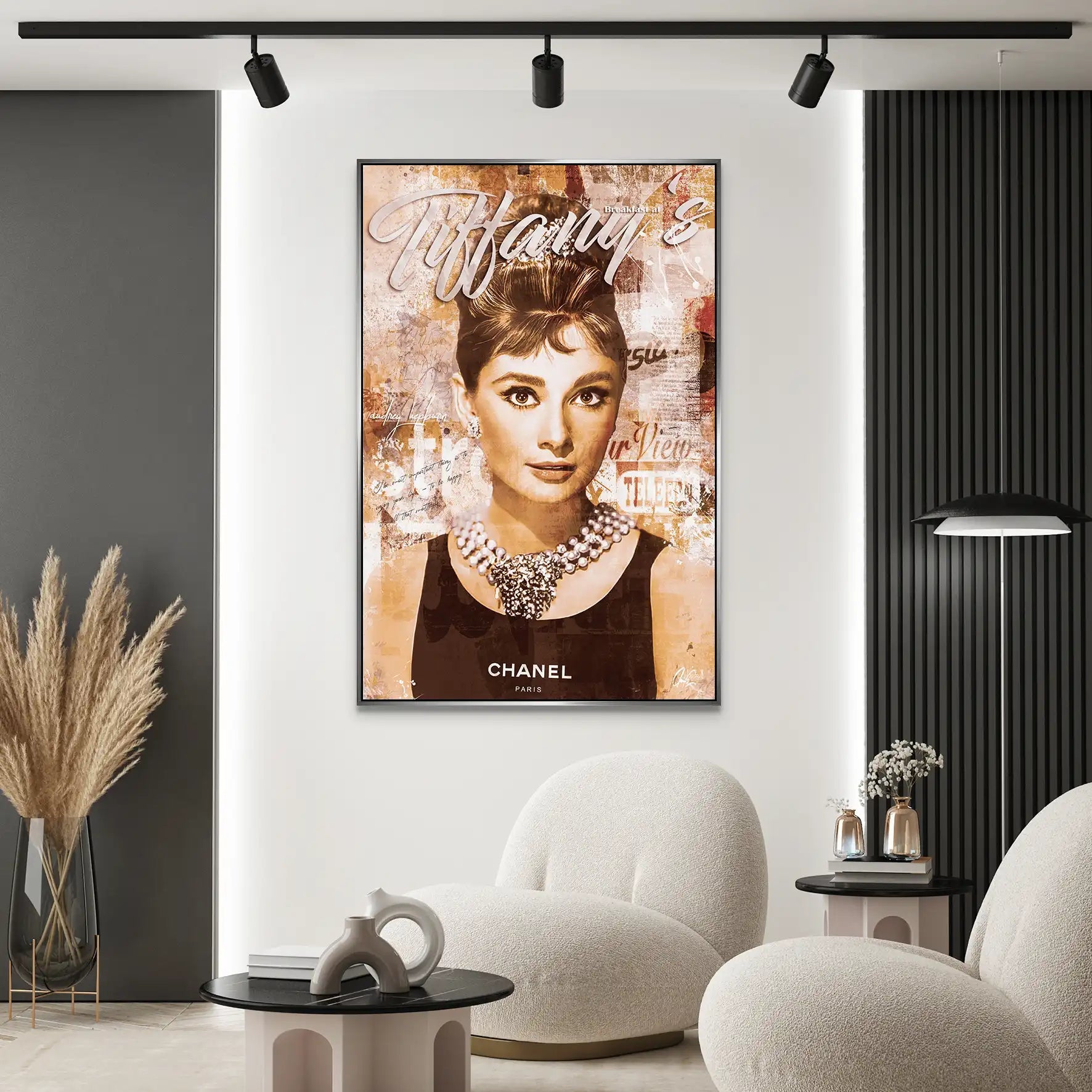 Audrey Tiffany Retro Art AluDibond Bild INGALERIE