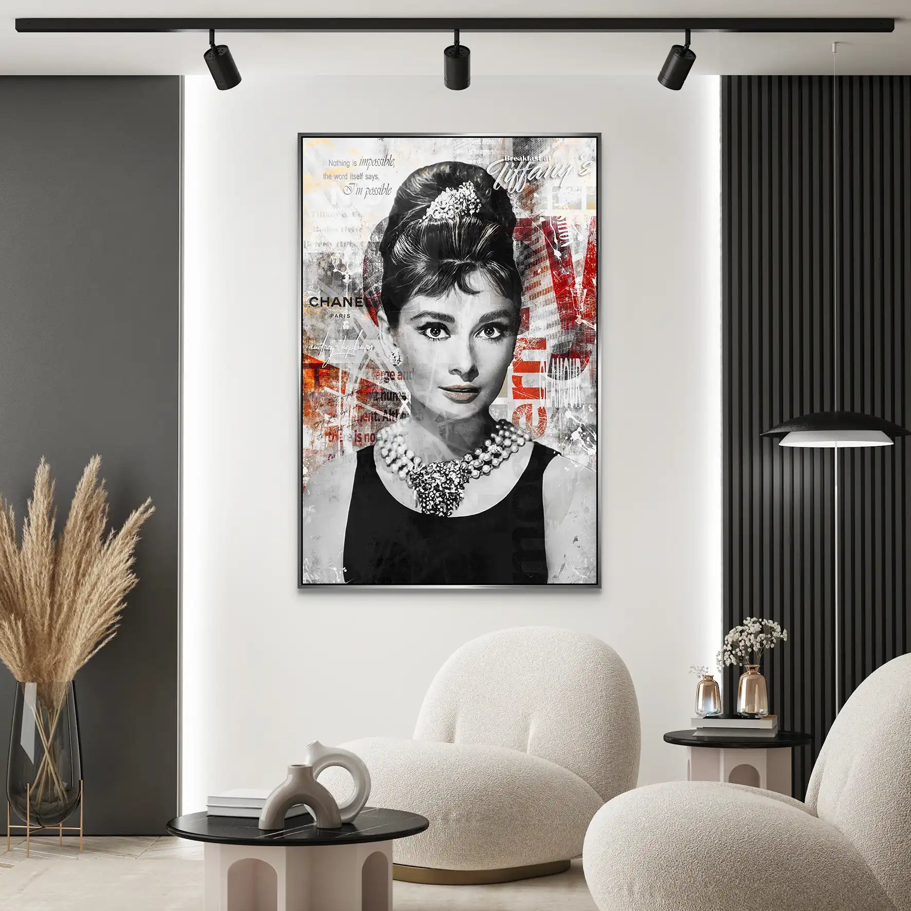 Audrey Glamour Style AluDibond Bild INGALERIE