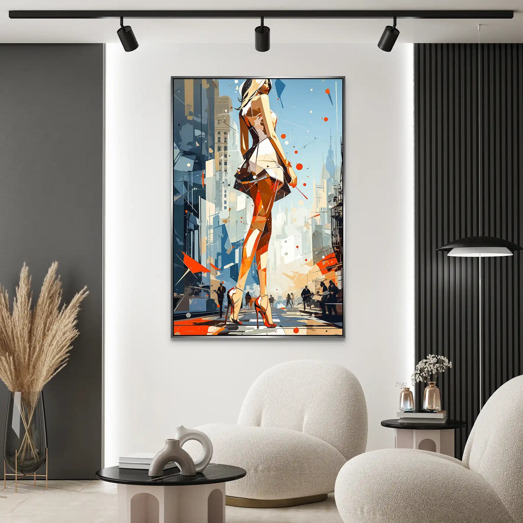 City Walk New York Pop Art AluDibond Bild INGALERIE