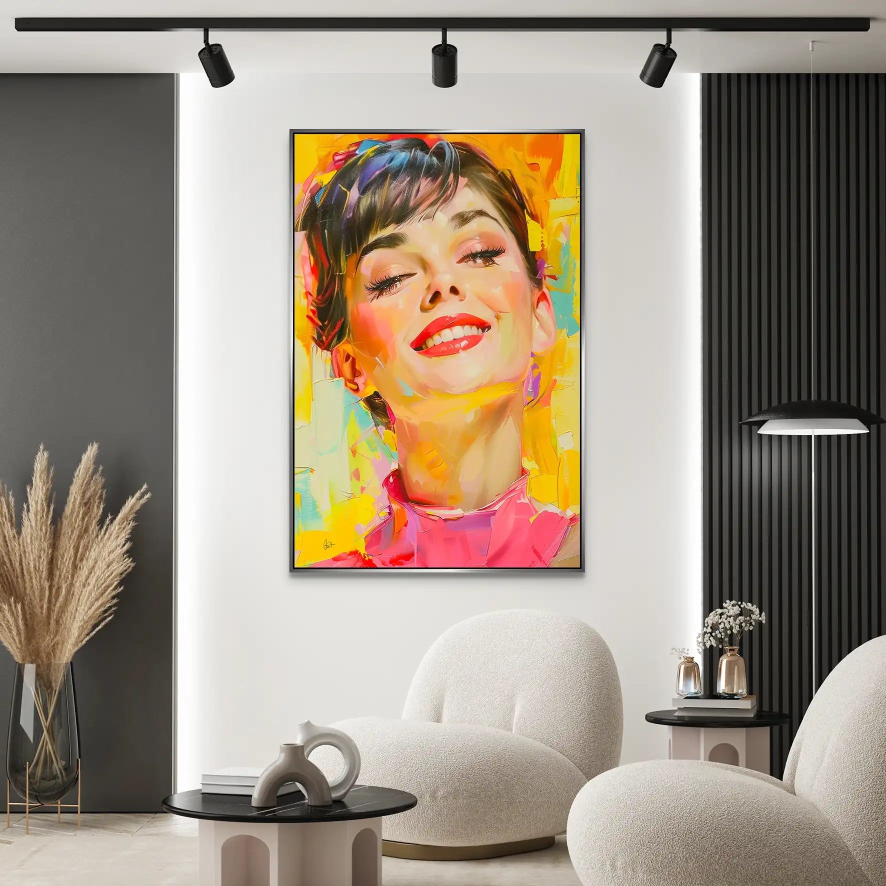 Audrey Modern Art AluDibond Bild INGALERIE