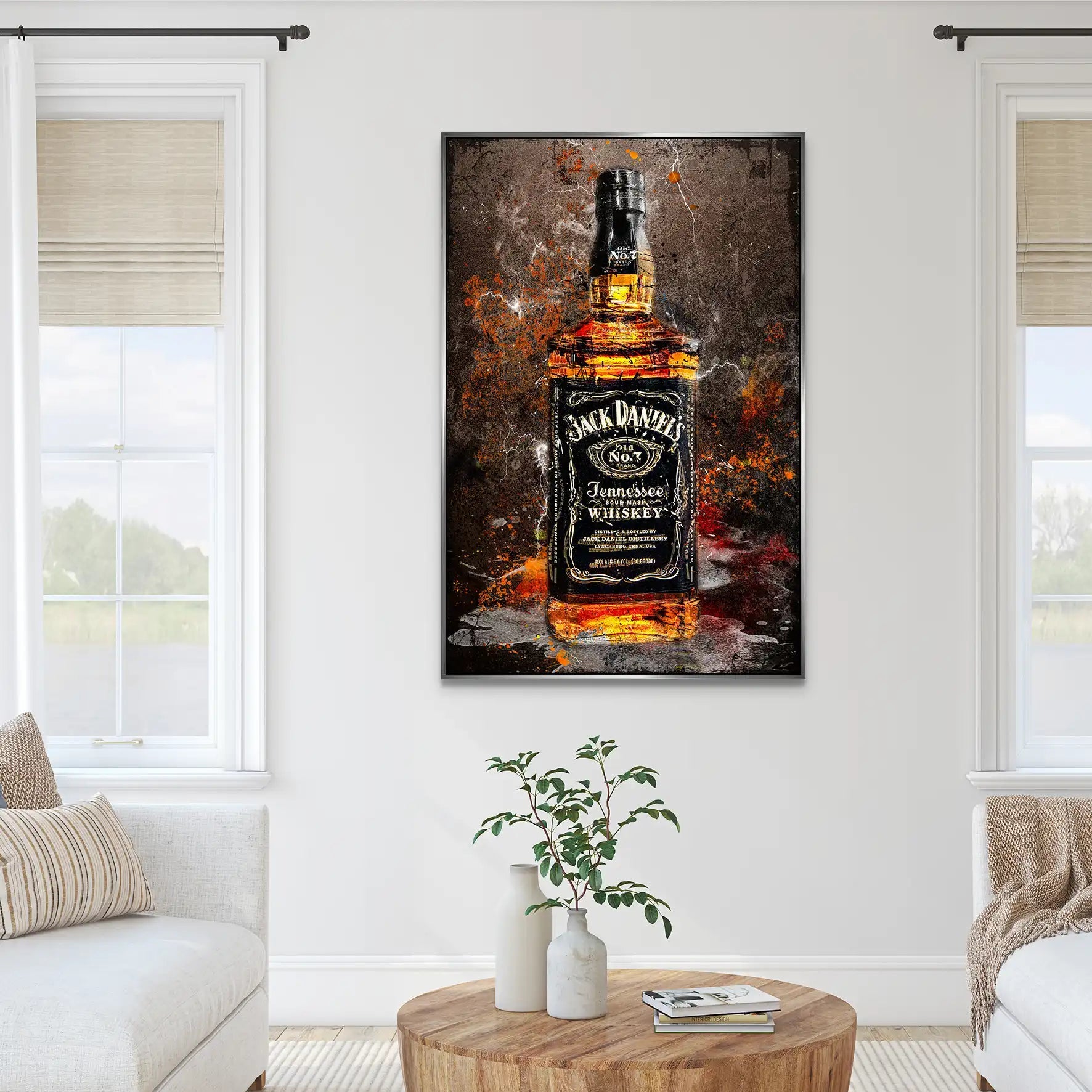 Jack Whisky Vintage Style AluDibond Bild INGALERIE
