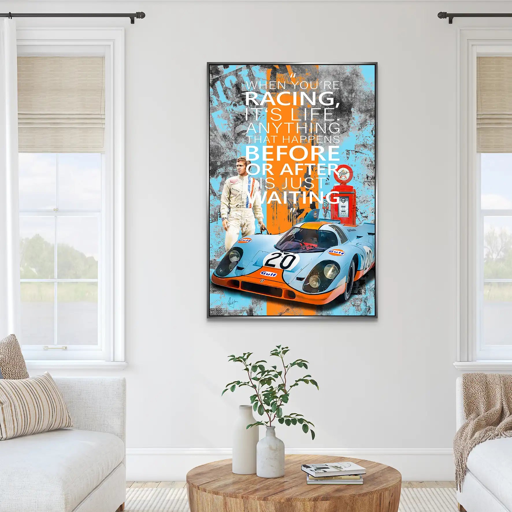 Steve Racing Is Life AluDibond Bild INGALERIE