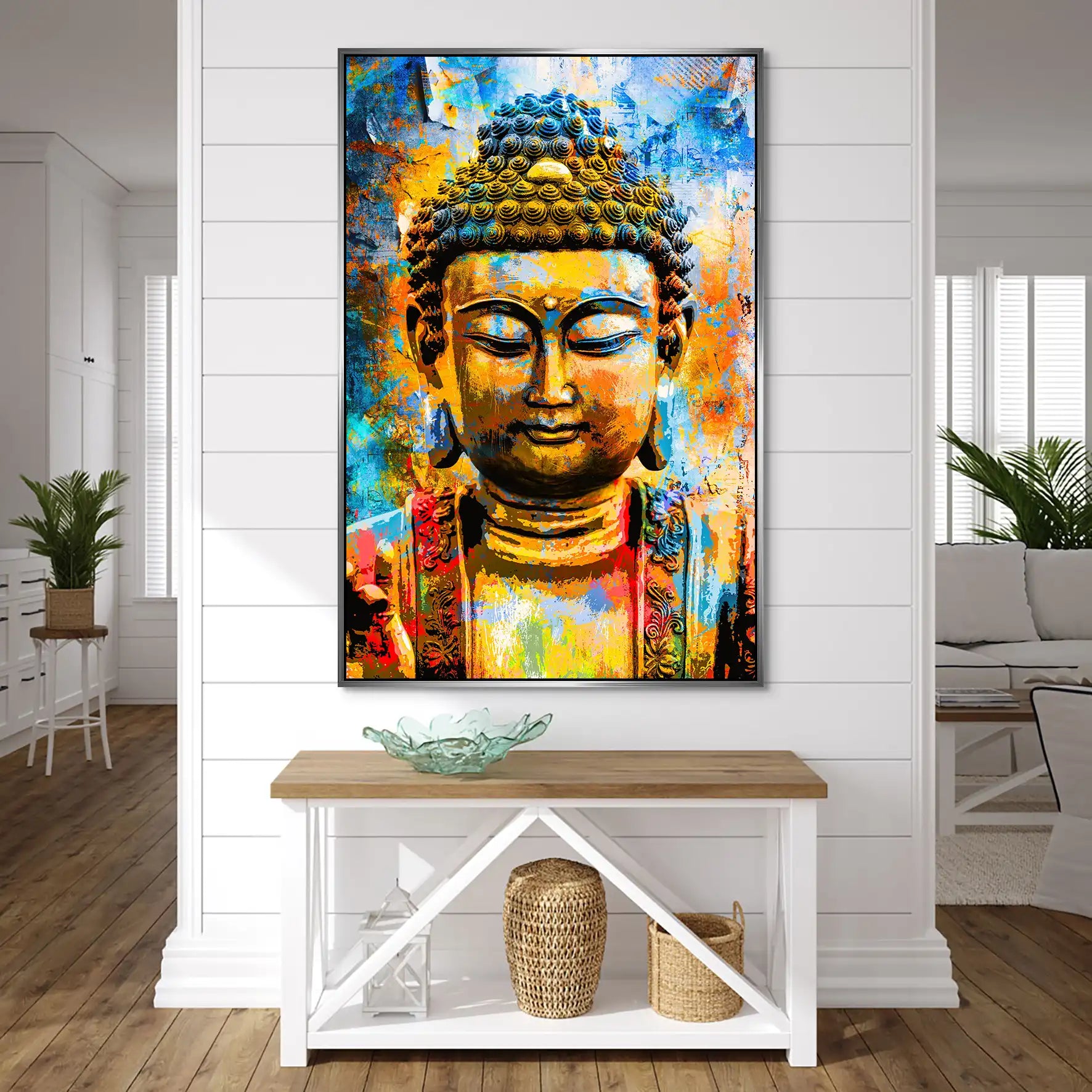 Buddha Color Style AluDibond Bild INGALERIE