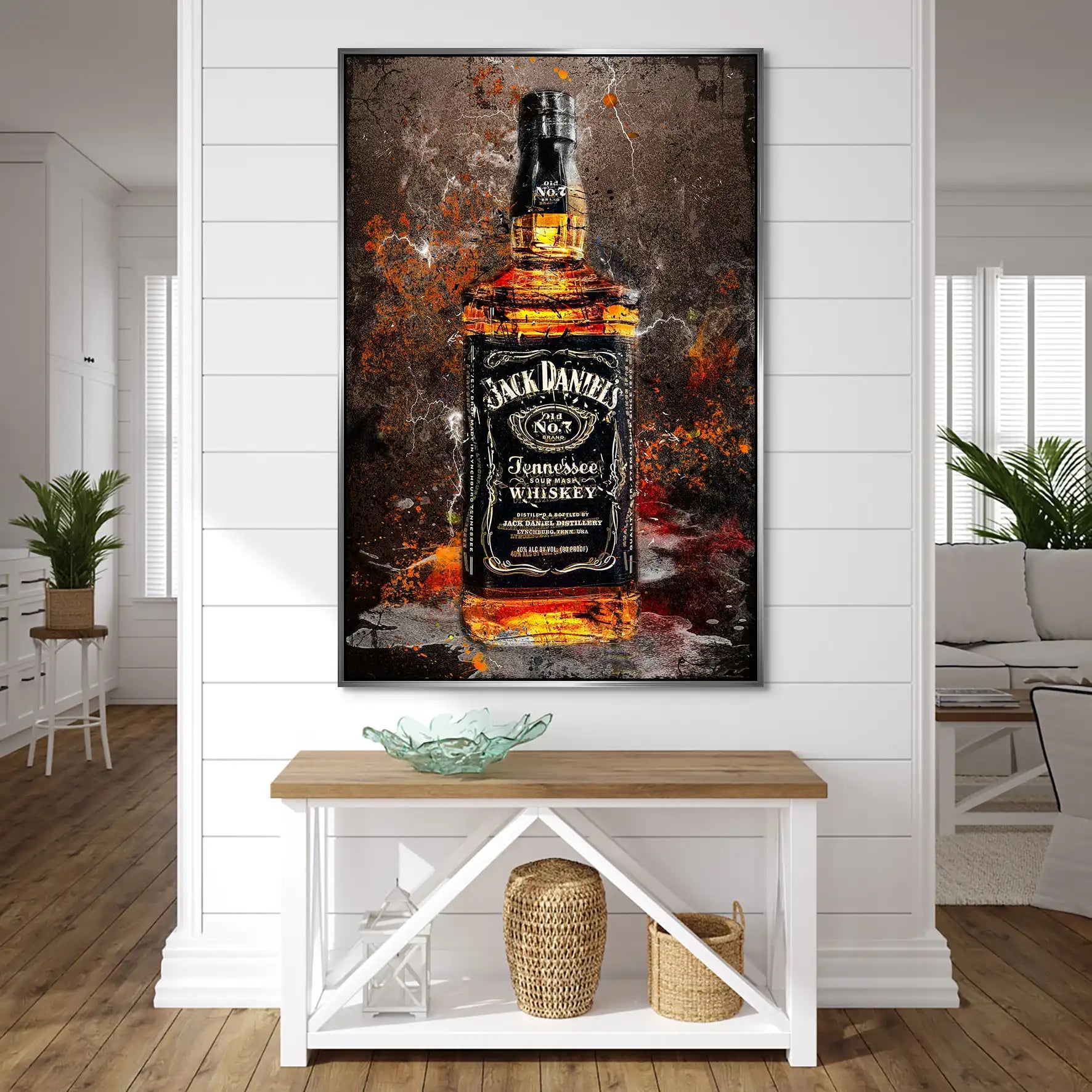 Jack Whisky Vintage Style AluDibond Bild INGALERIE