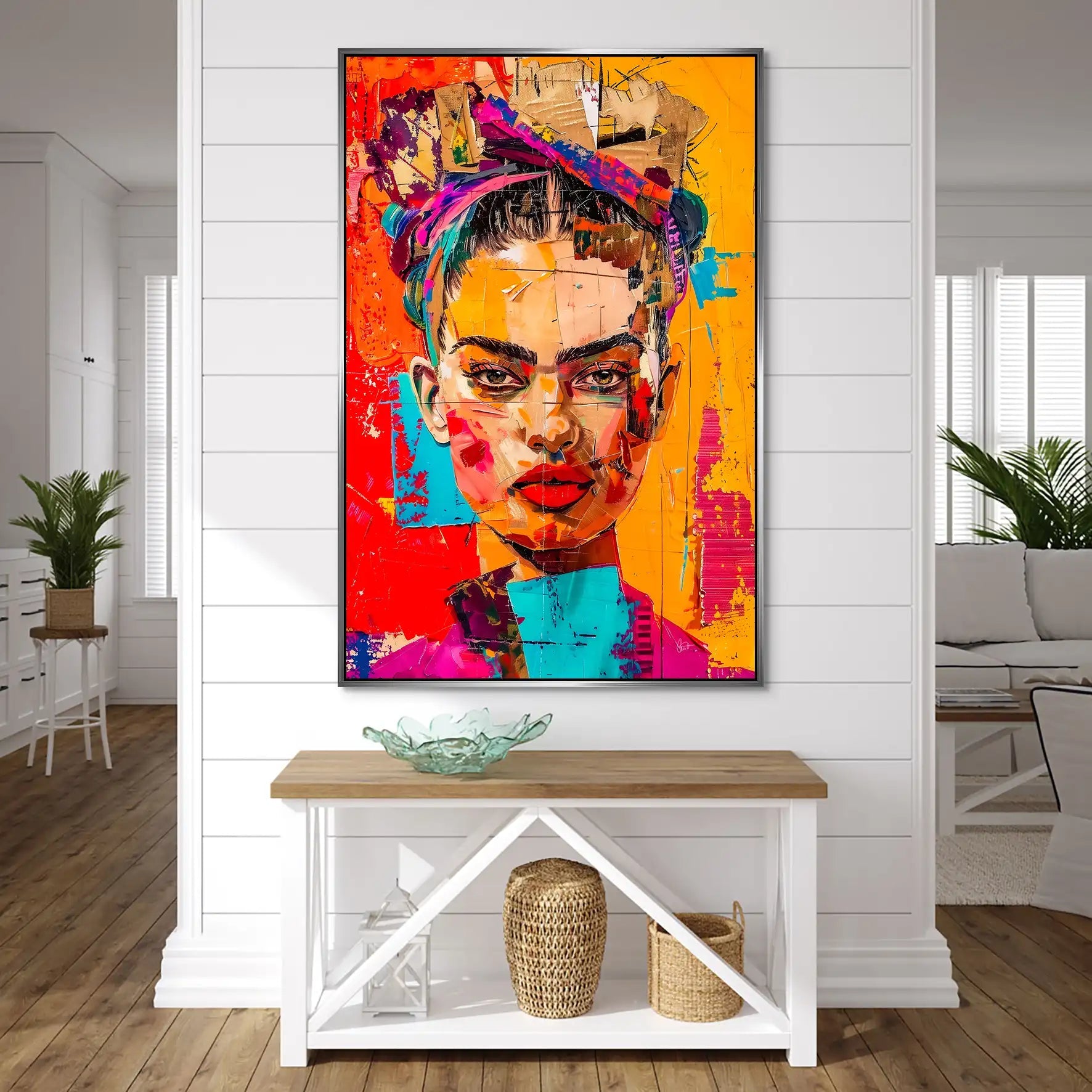 Frida Street Art Style AluDibond Bild INGALERIE