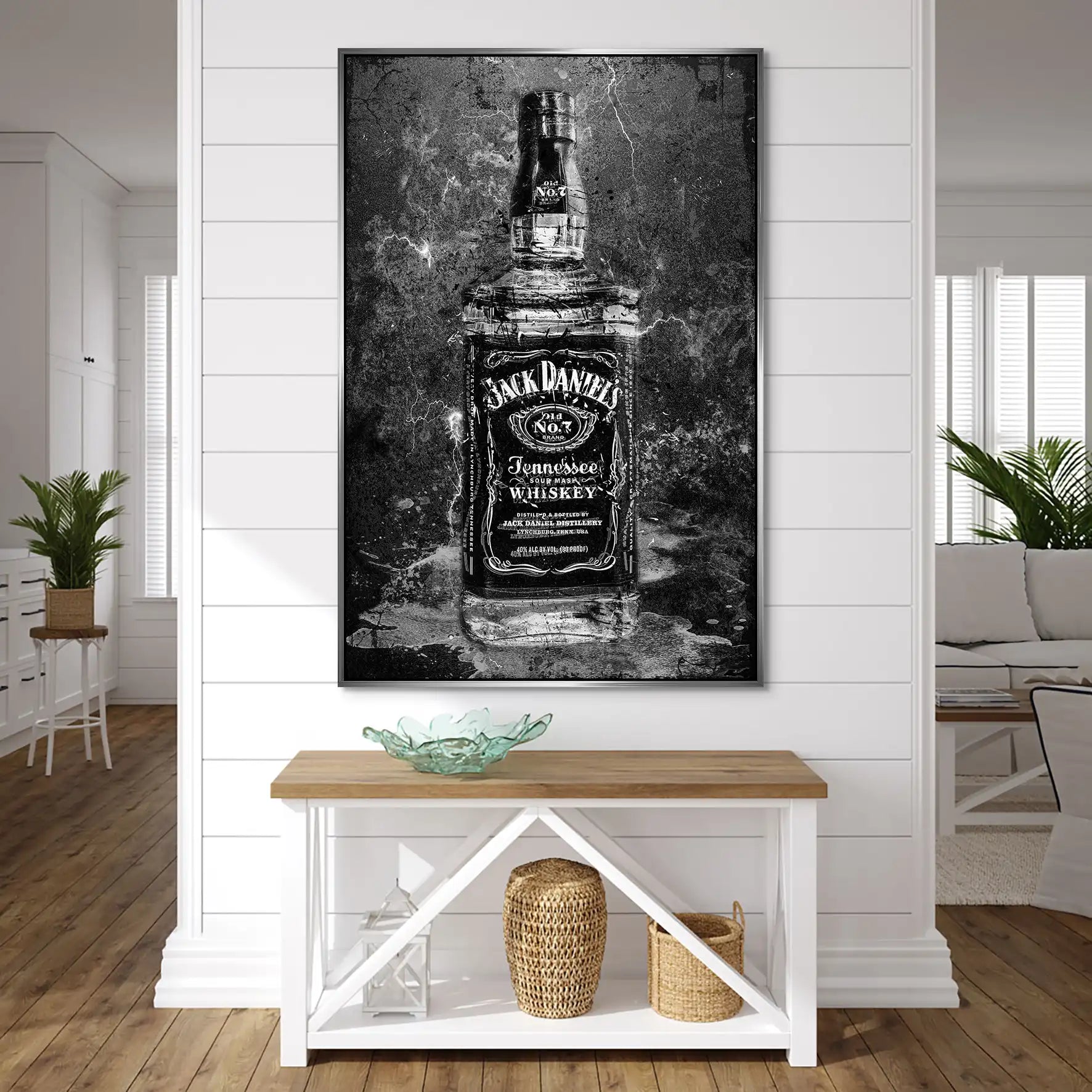 Jack Whisky Black Style AluDibond Bild INGALERIE
