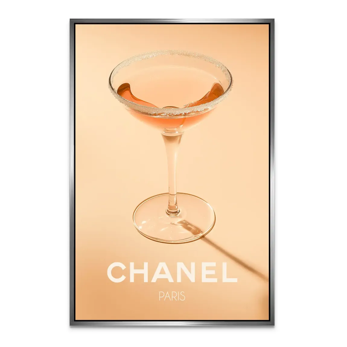 Chanel Glam Cocktail Alu Dibond Bild