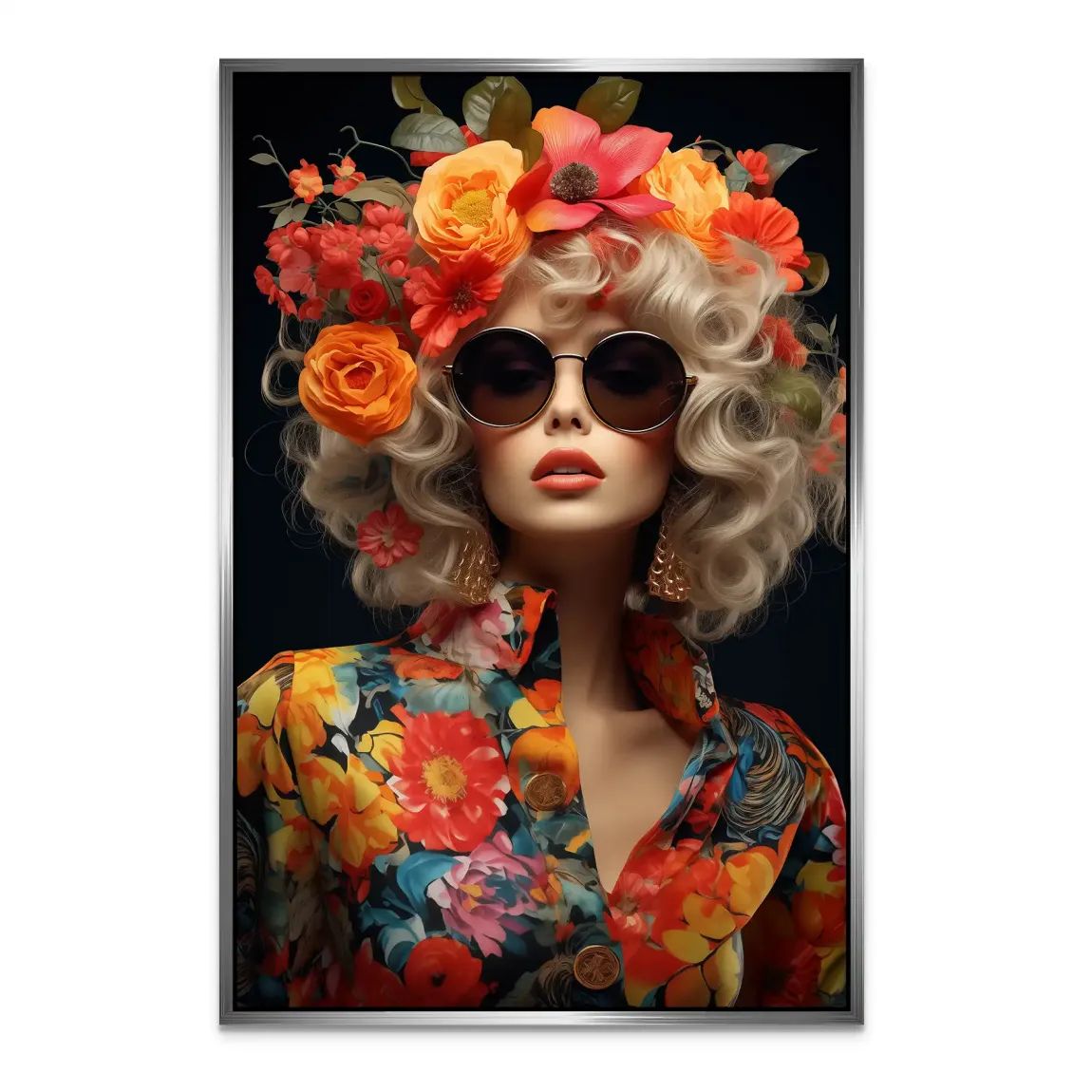 Floral Glamour Alu Dibond Bild