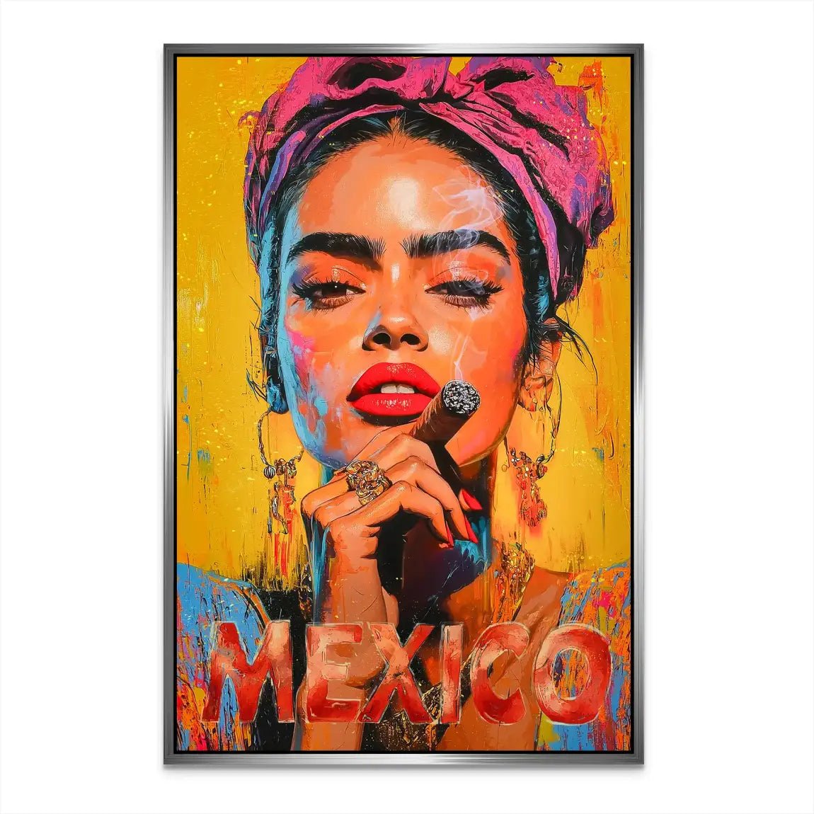 Frida Mexico AluDibond Bild INGALERIE