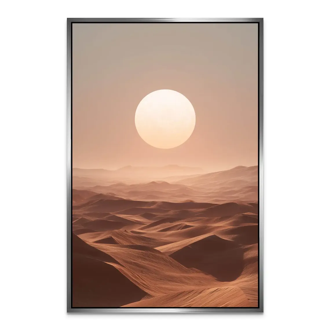 Goldene Wüste Alu Dibond Bild