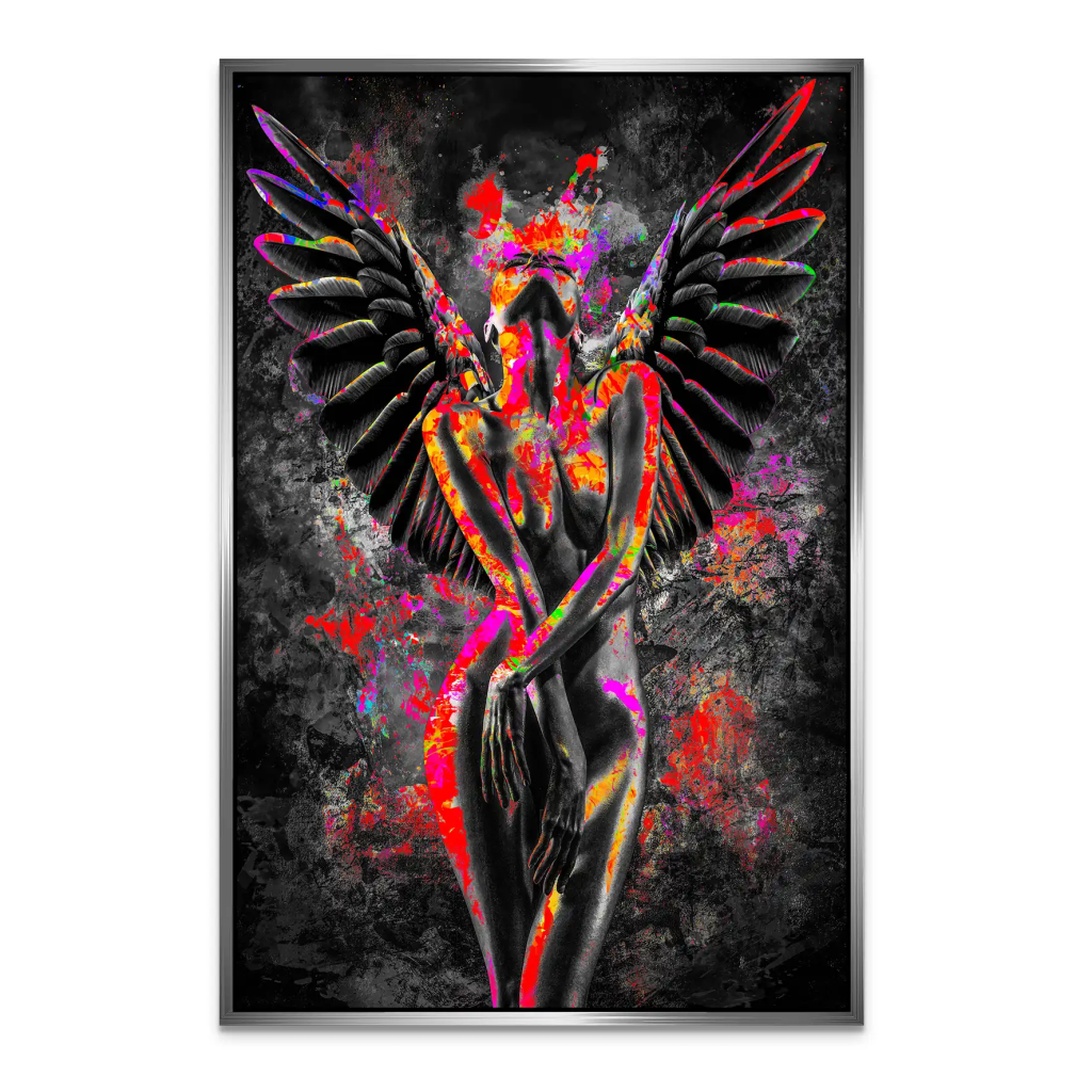 Pop Art Angel Abstrakt AluDibond Bild INGALERIE