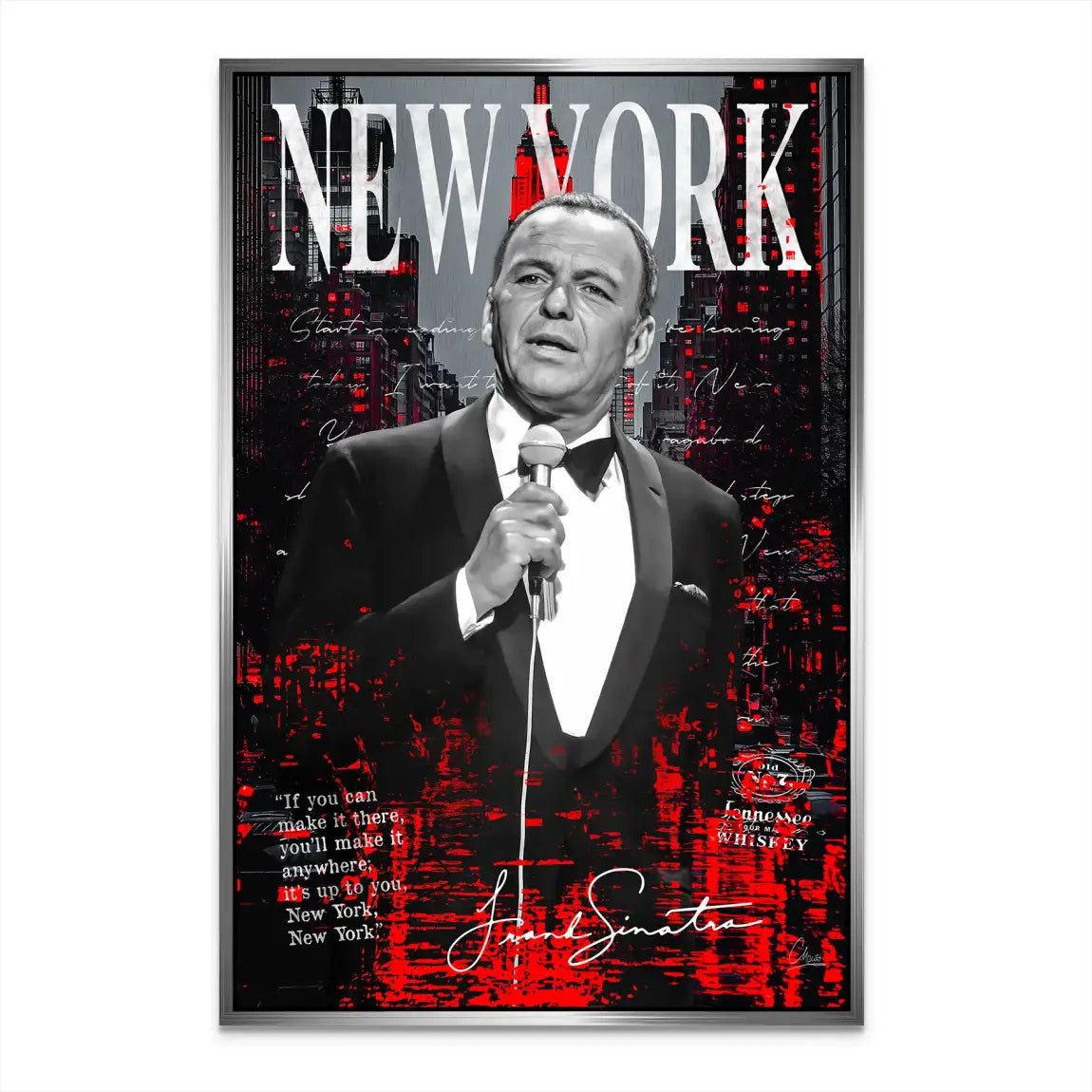 Sinatra New York AluDibond Bild INGALERIE