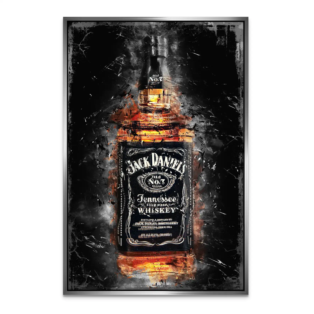 Jack Whisky Abstrakt AluDibond Bild INGALERIE