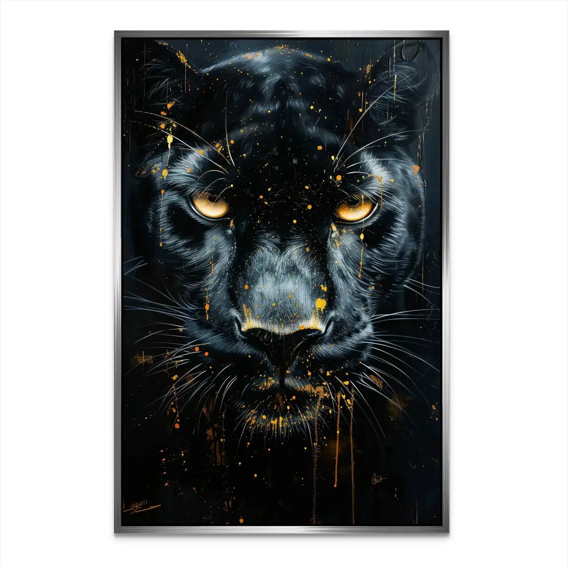 Black Panther Nr.2 Alu Dibond Bild INGALERIE