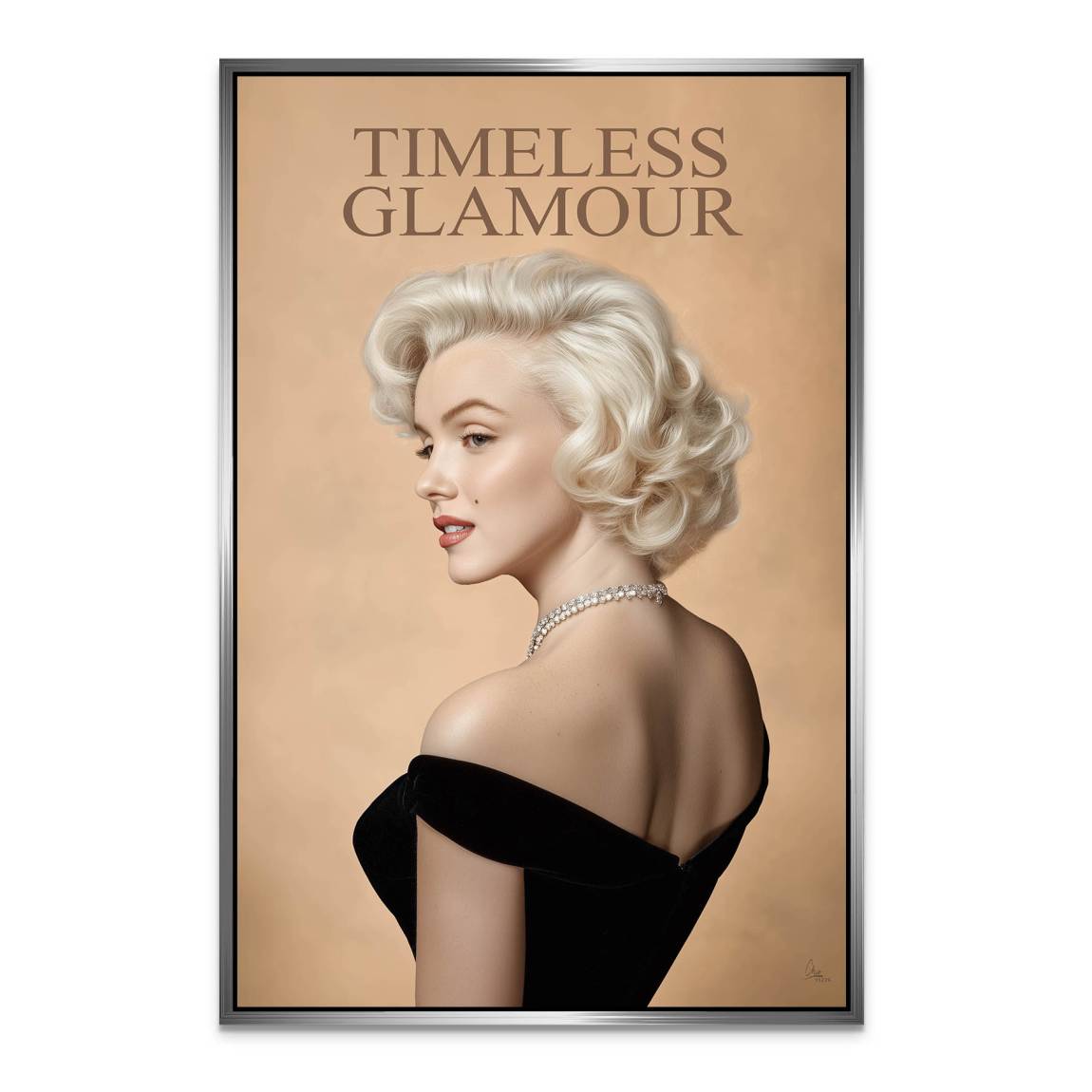 Marilyn Monroe Zeitlos Alu Dibond Wandbild