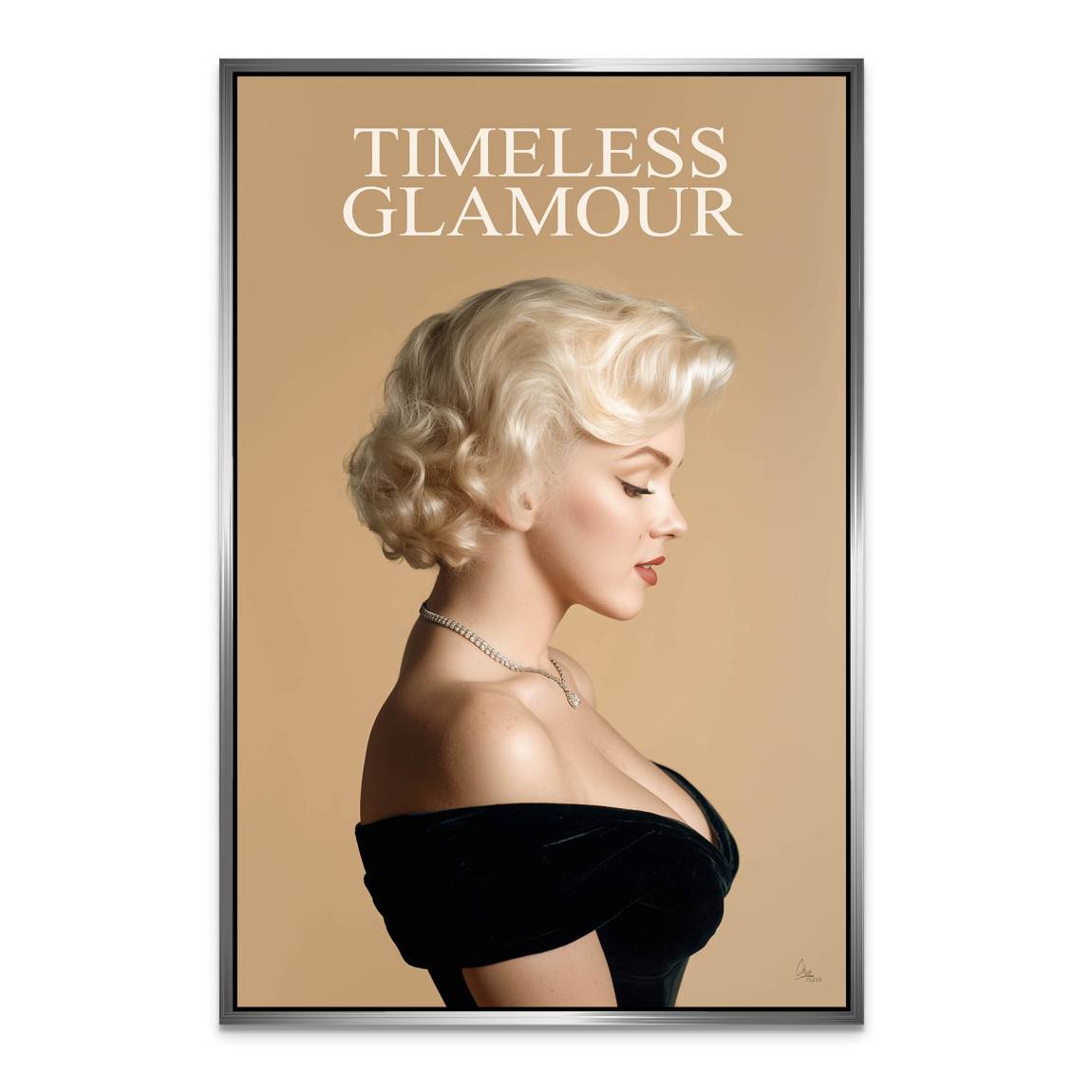 Marilyn Monroe Glam Allure Alu Dibond Wandbild