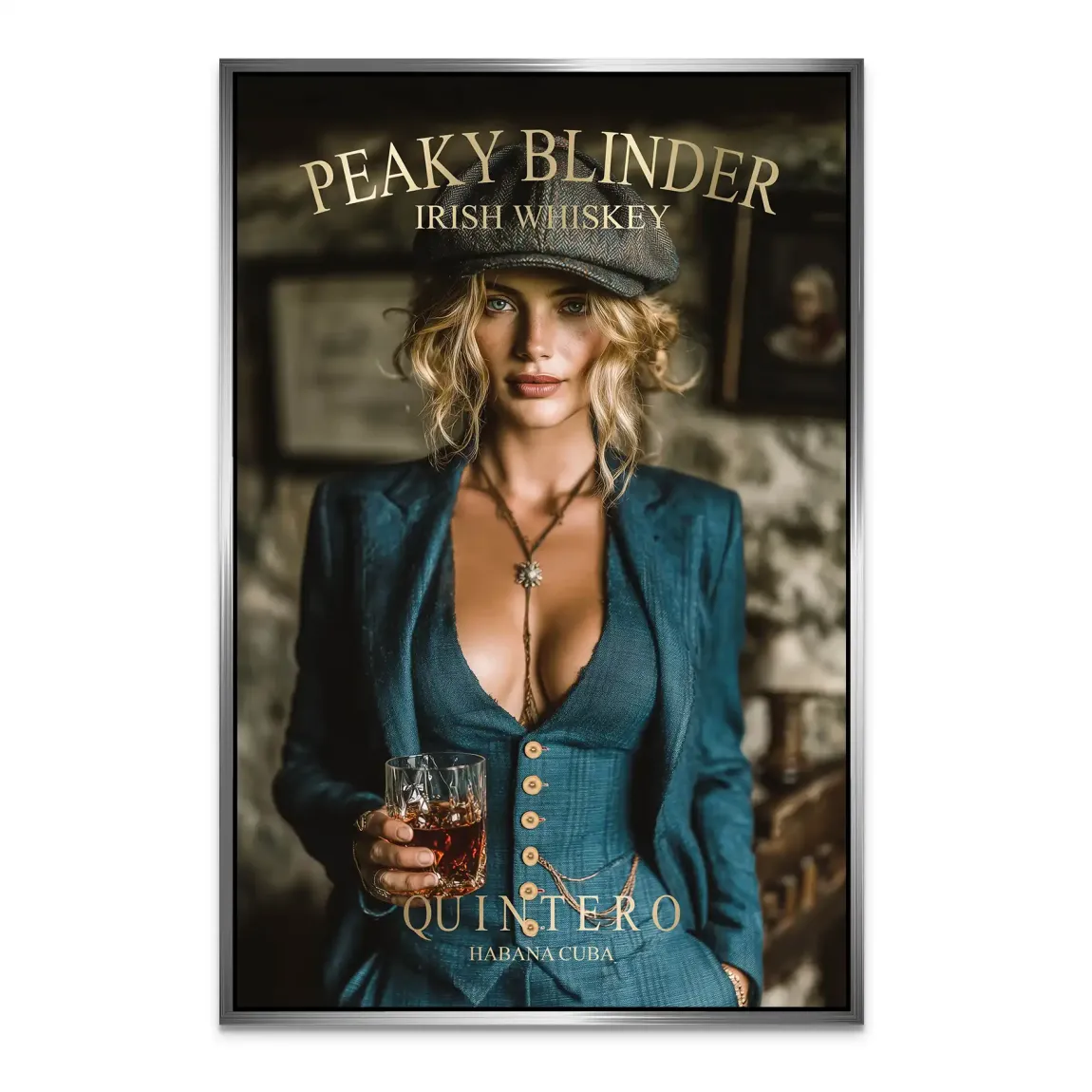 Peaky Blinder Glam Alu Dibond Bild