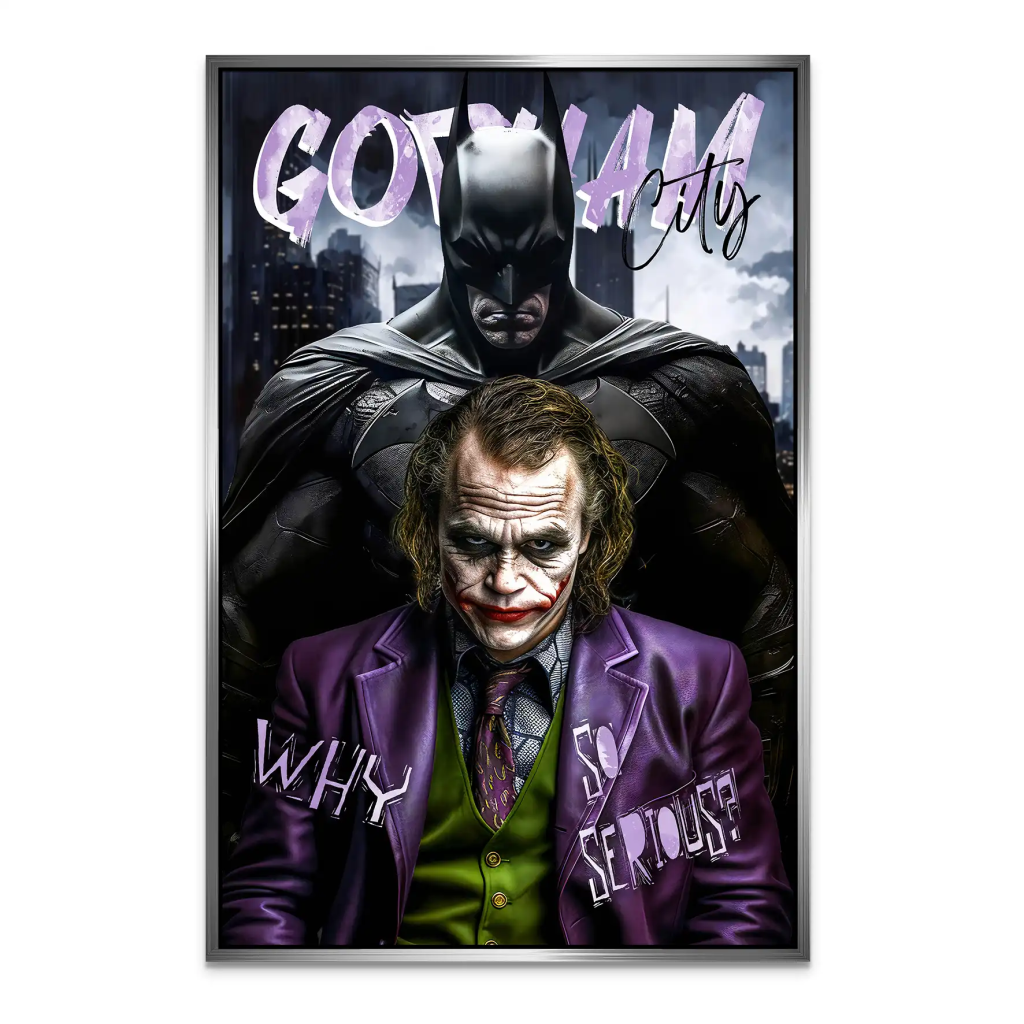 Batman Joker Alu Dibond Bild INGALERIE