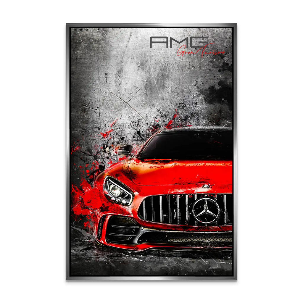 Mercedes AMG GT Red Style AluDibond Bild INGALERIE