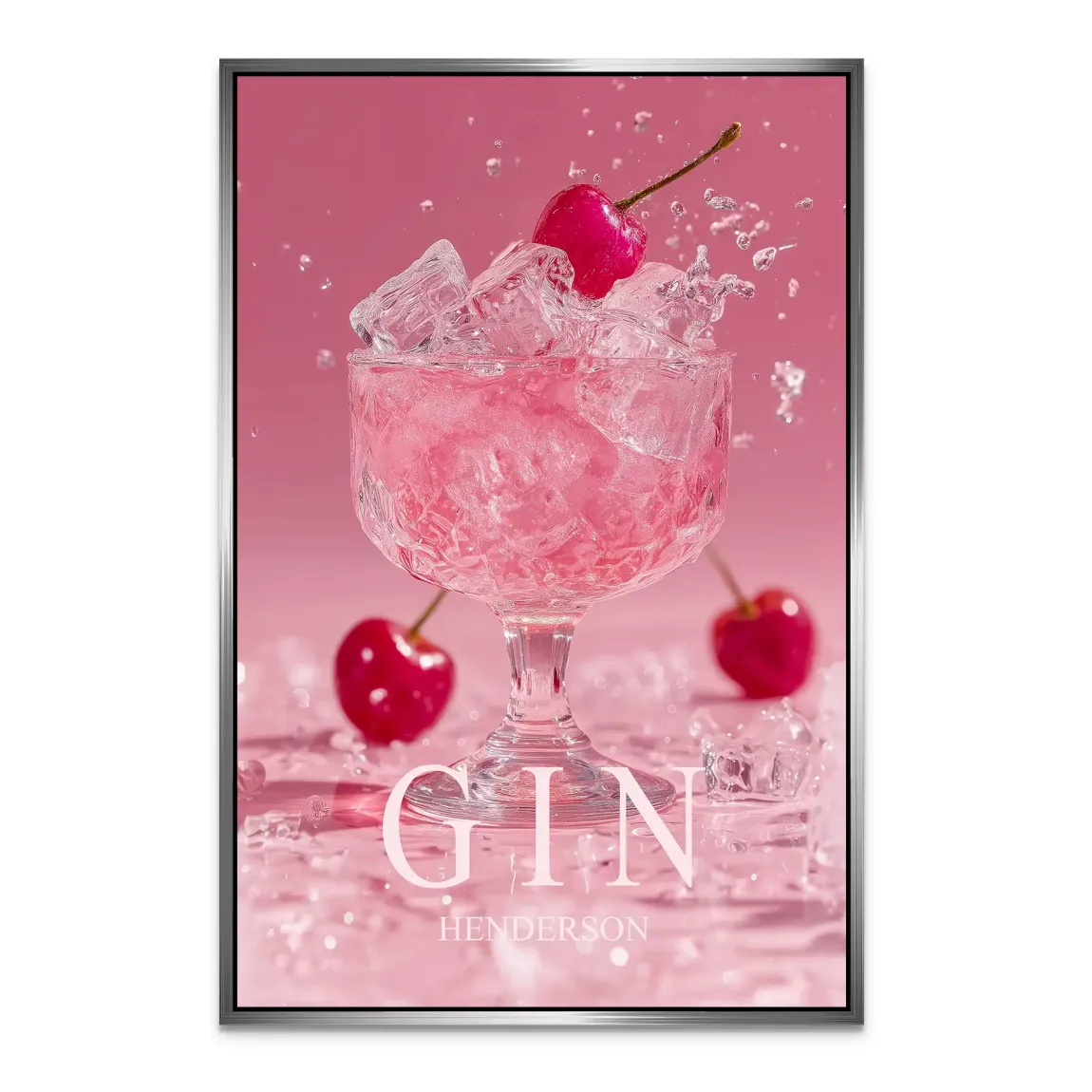Gin Rosé Alu Dibond Bild