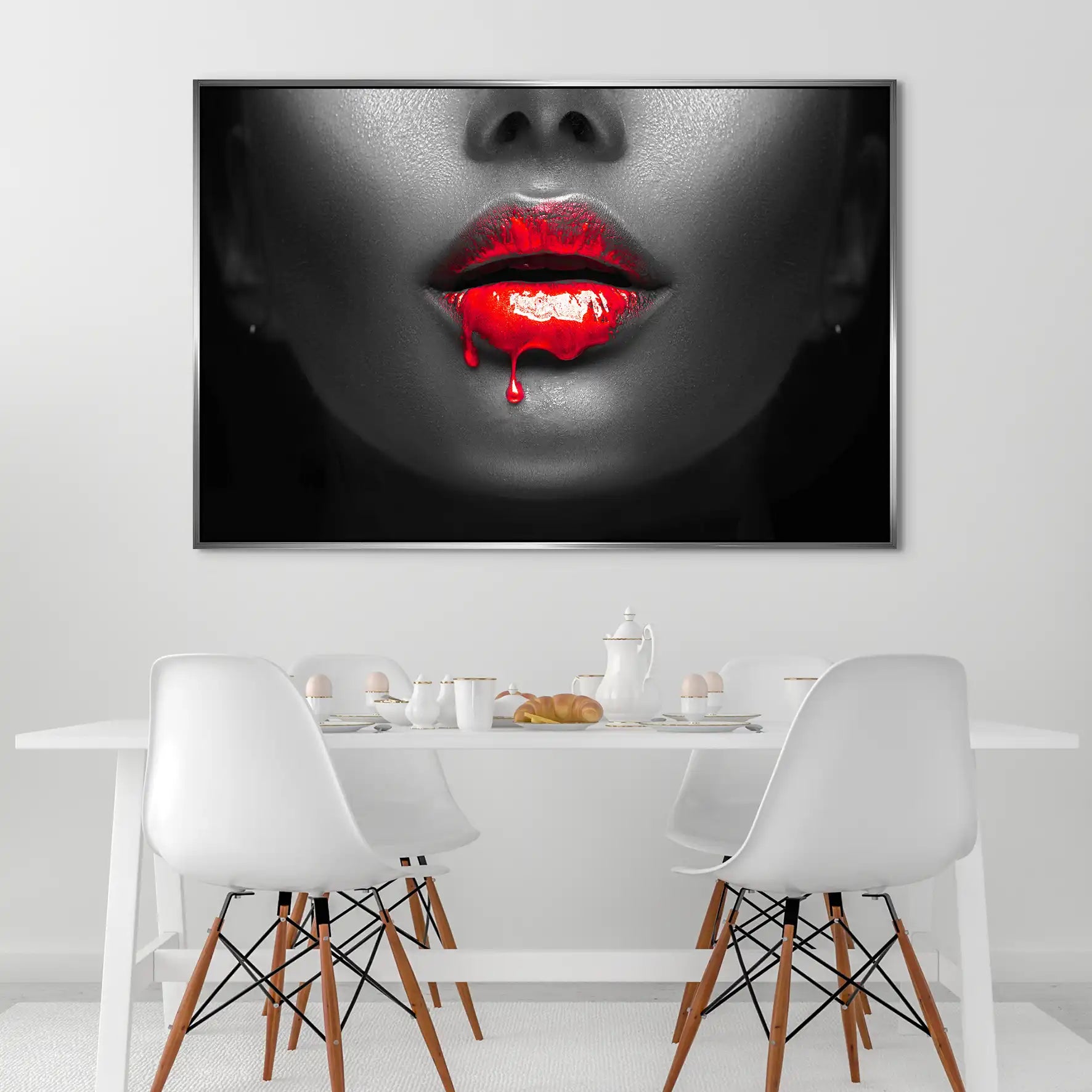 Red Lips AluDibond Bild INGALERIE